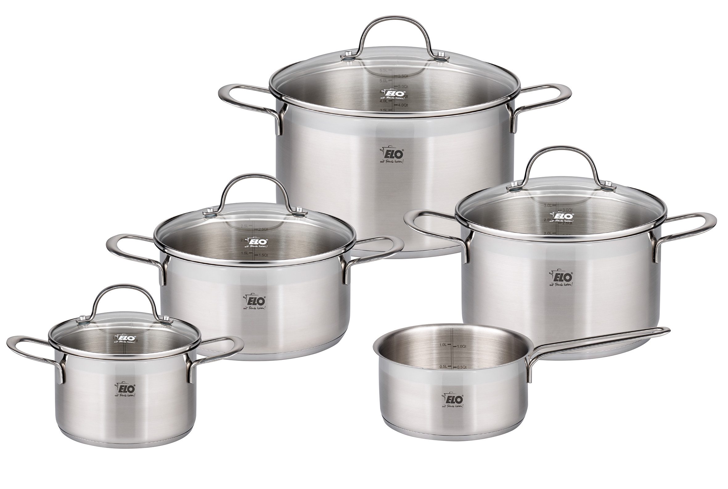 Elo Pannenset Top Collection (set) pannensets zilver(kleur)
