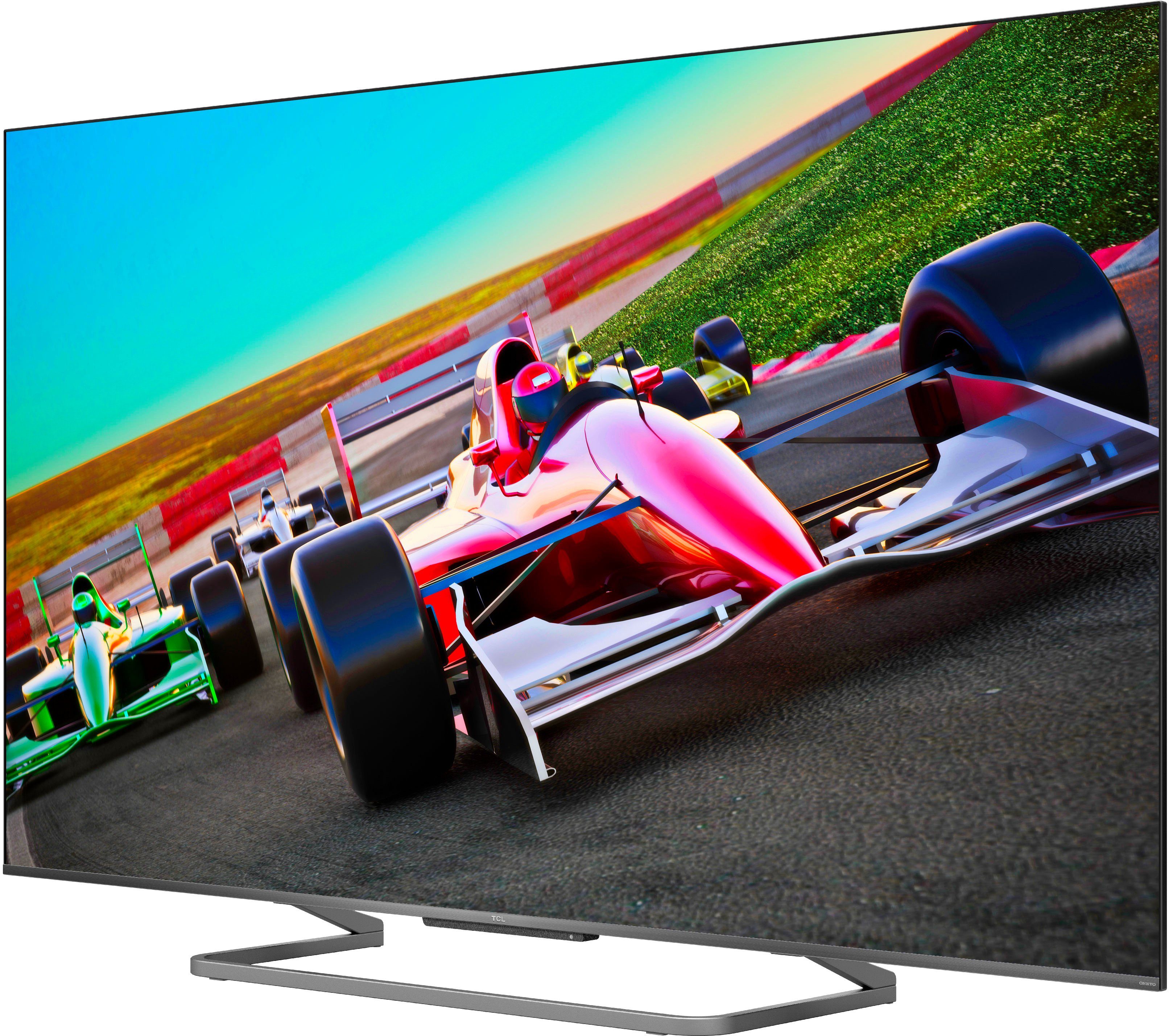 TCL QLED-TV 75C728X1, 189 cm / 75", 4K Ultra HD, Android TV, Android 11, Onkyo-geluidssysteem, gaming tv