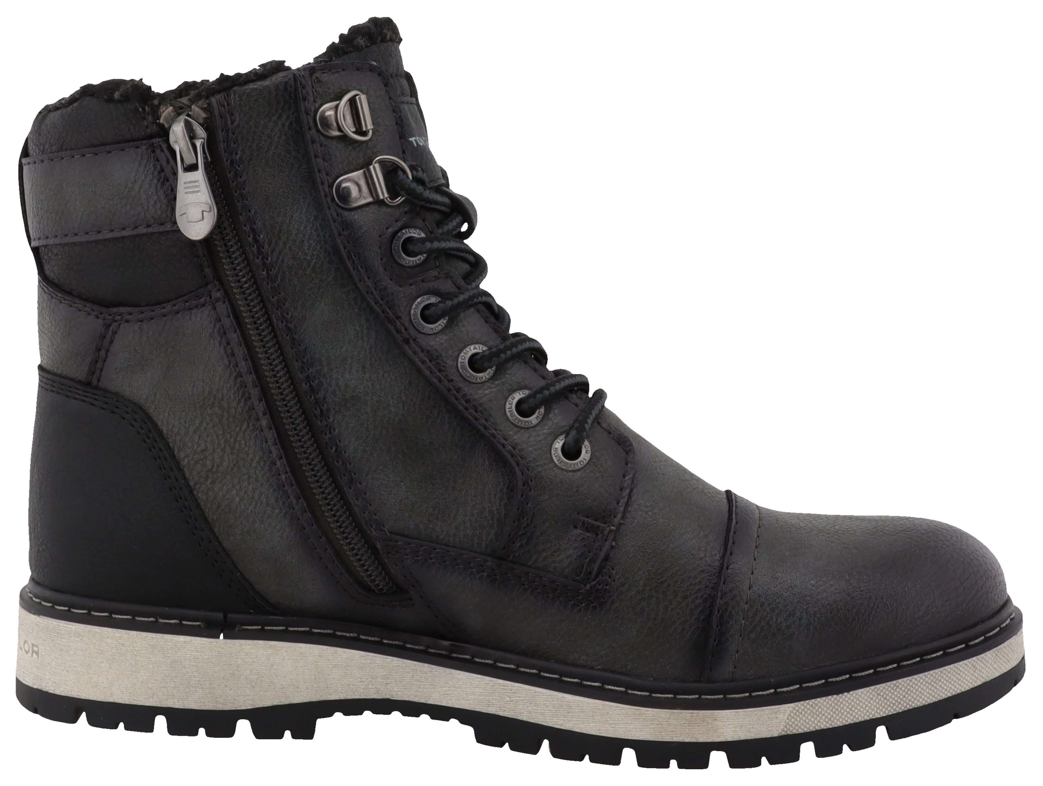 Tom Tailor Winterlaarzen , outdoorschoen, winterlaarzen, veterschoenen met tex-membraan, breedte g