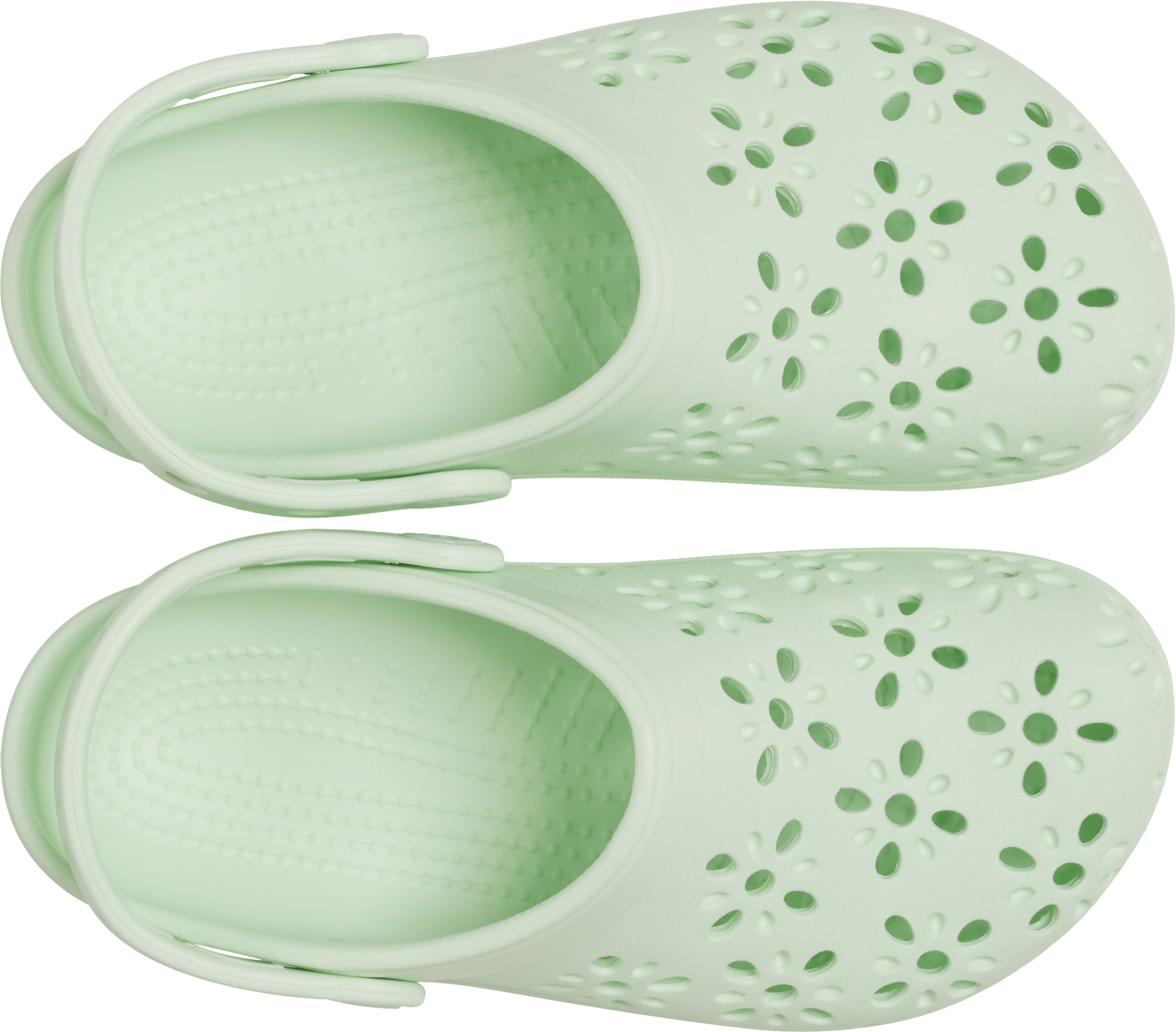 Crocs Clogs Classic Floral Cut Out Clog Sandaal met draaibare hielband