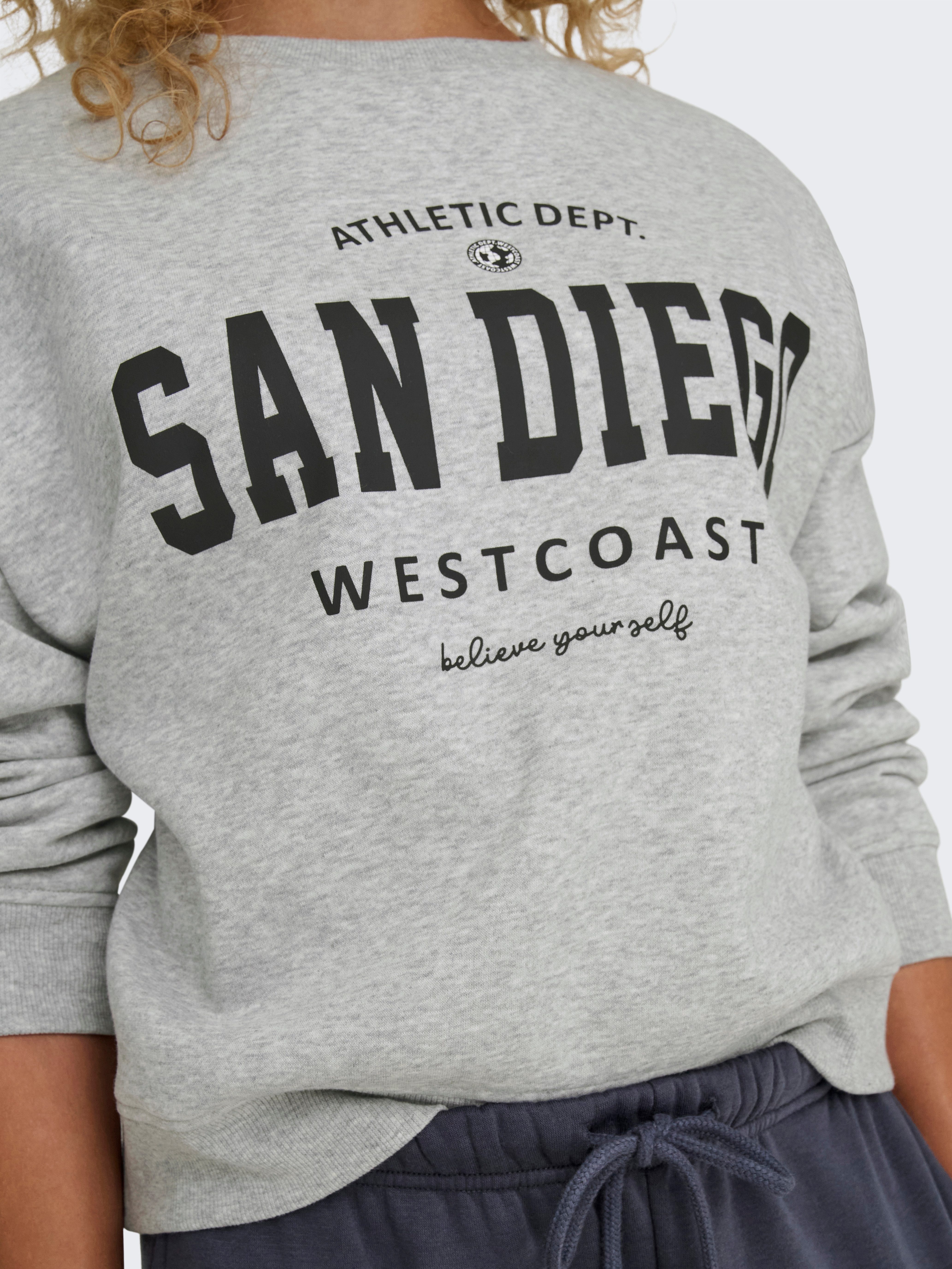Only Sweatshirt ONLSWEAT L S CREW OVERSIZE STATE SWT