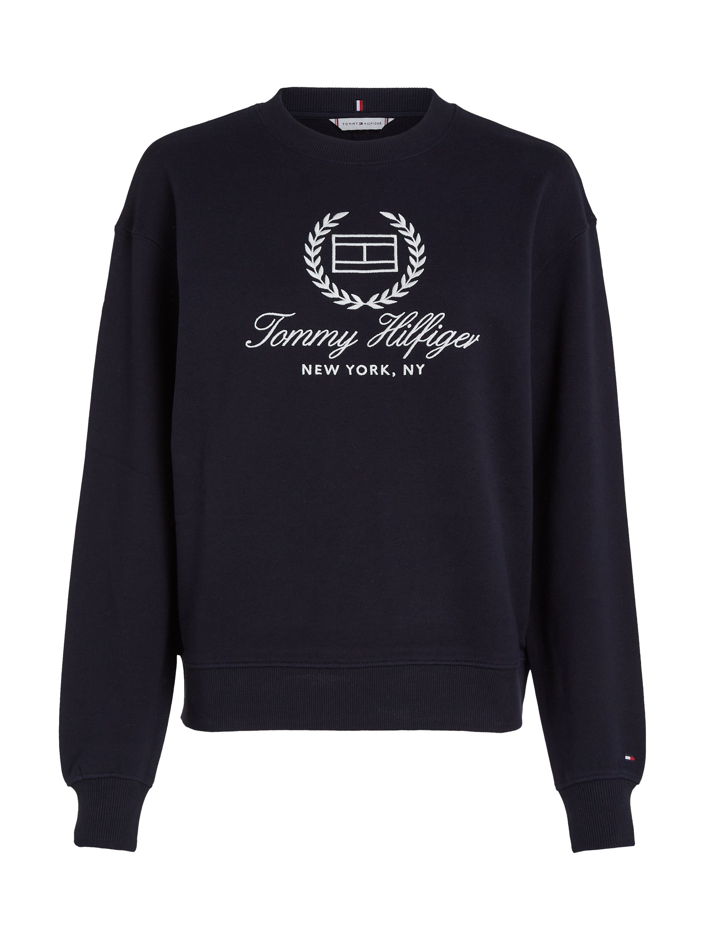 Tommy Hilfiger Sweatshirt met logoprint op borsthoogte