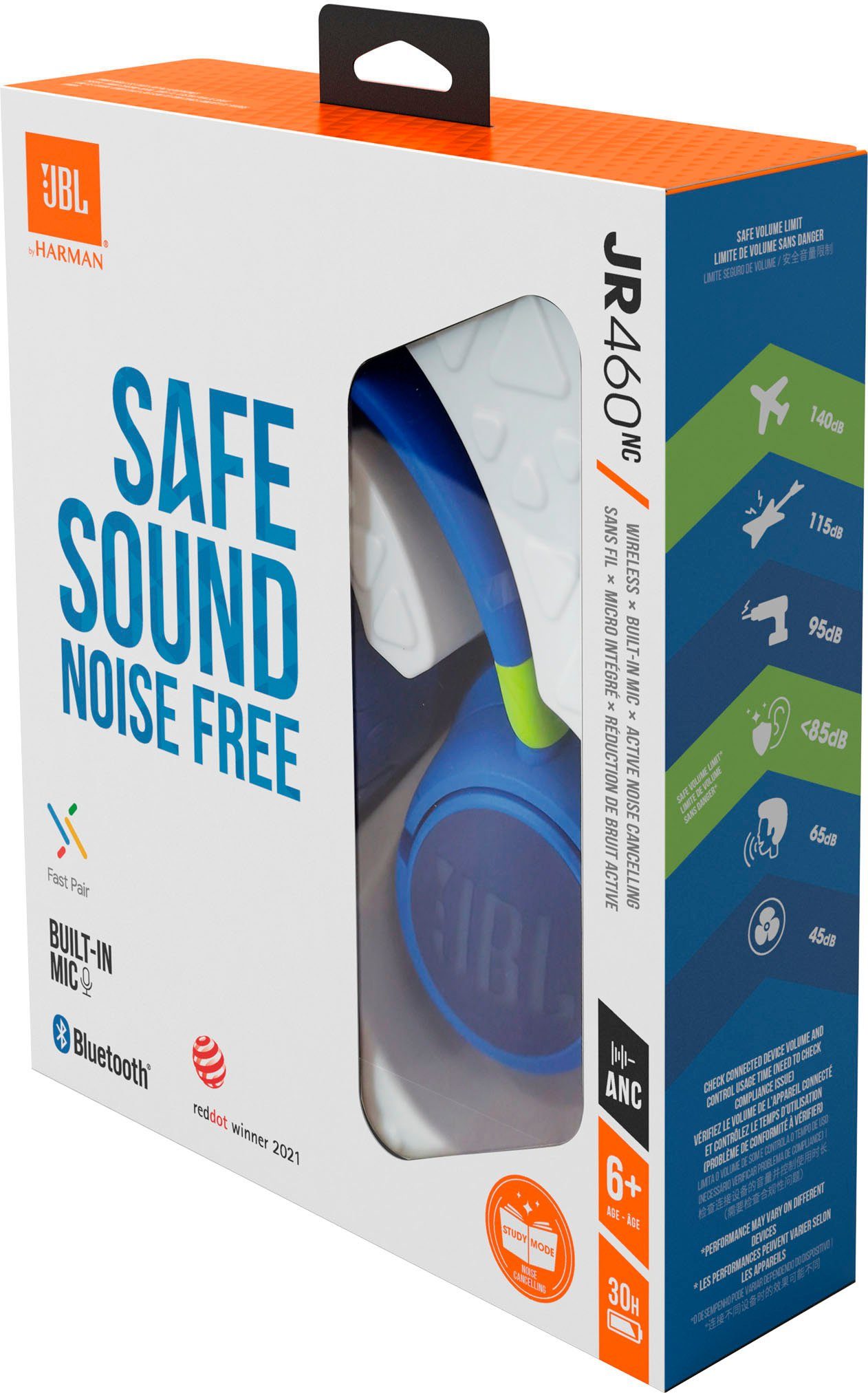 JBL Kinder koptelefoon JR460NC Active Noise Cancelling