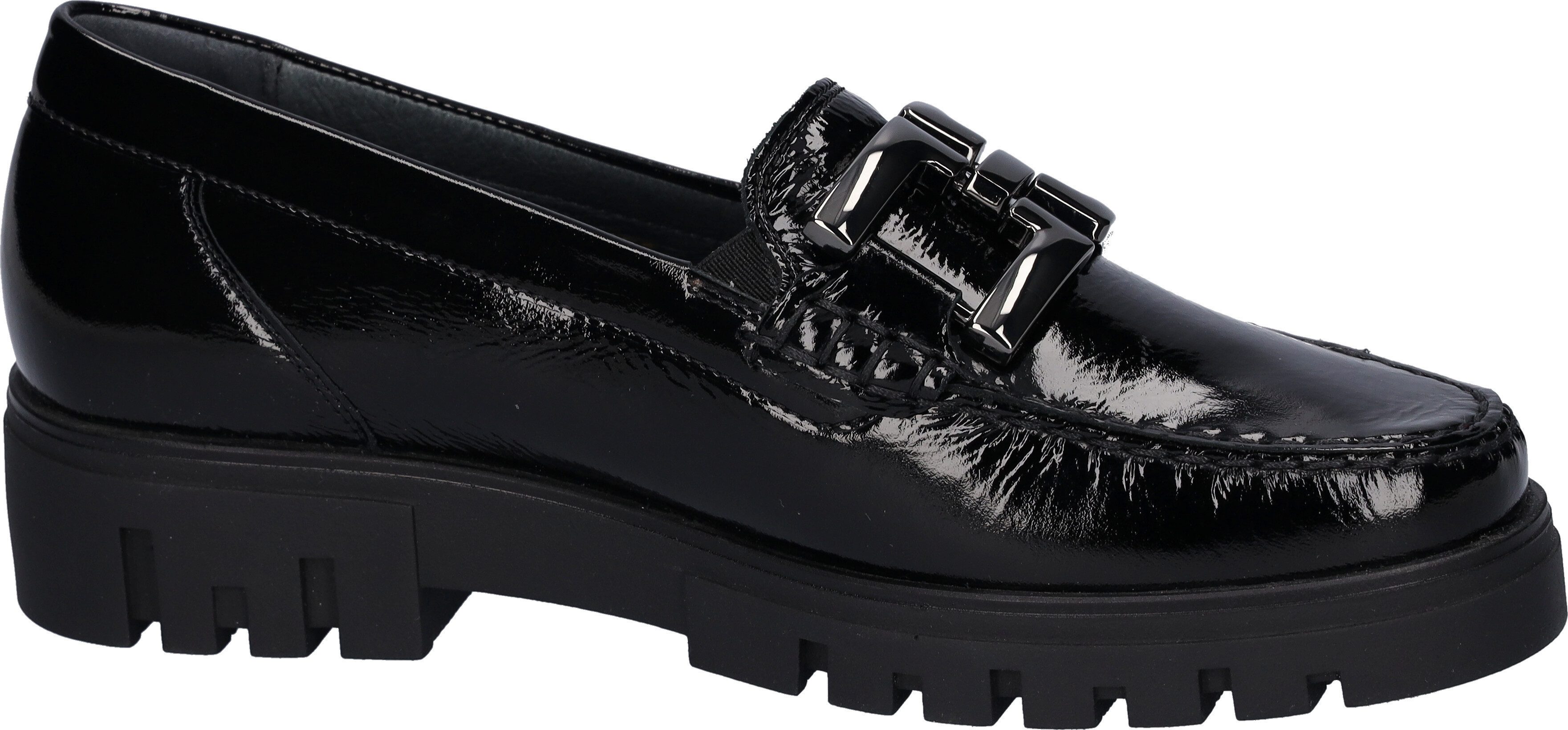 Waldläufer Mocassins H-SERENA , slipper, comfort schoen met decoratieve gesp, g-breedte