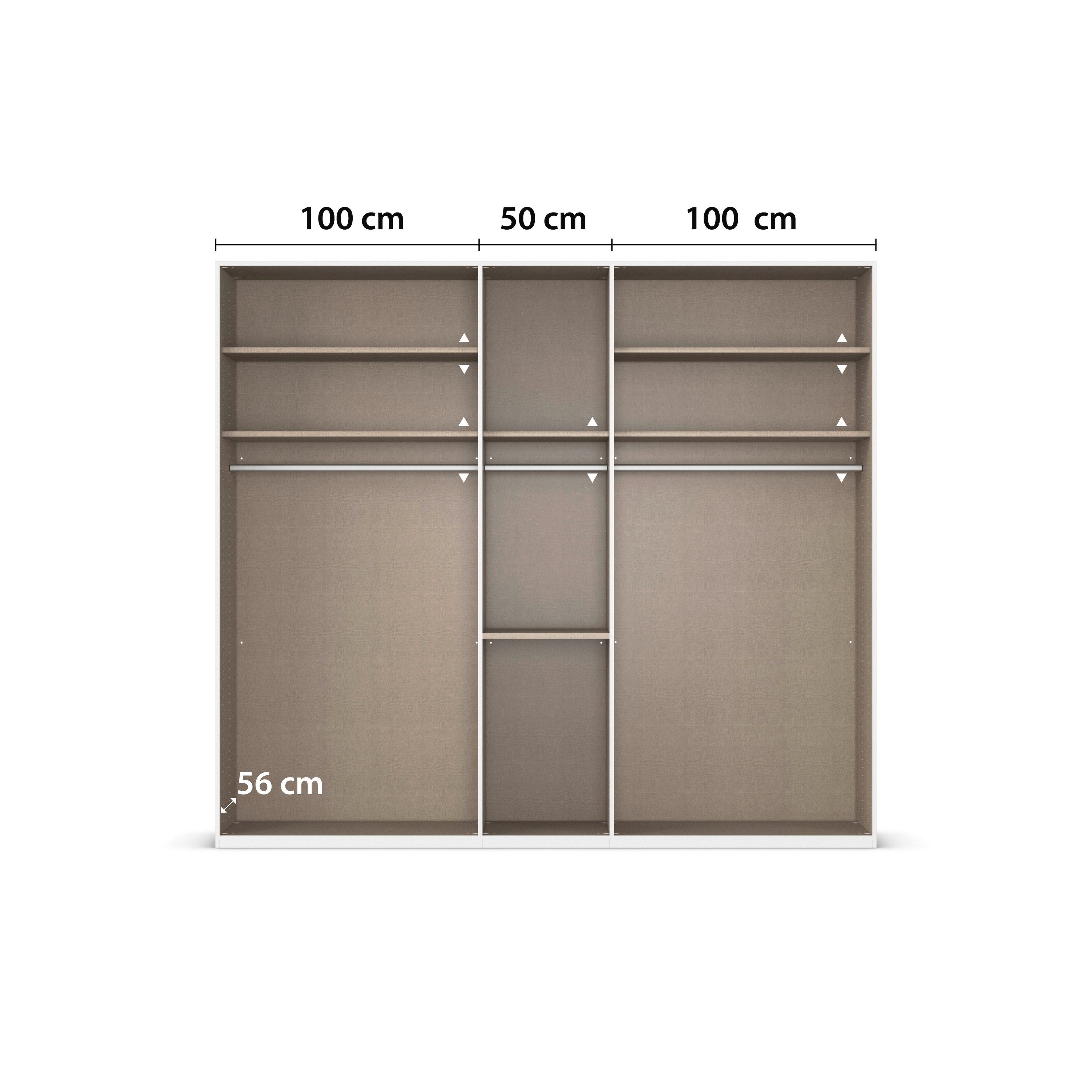 rauch Draaideurkast Kledingkast Kast Garderobe Slaapkamerkast EVELYN in elegante stijl met lades 3 breedtes en 2 hoogtes made in germany