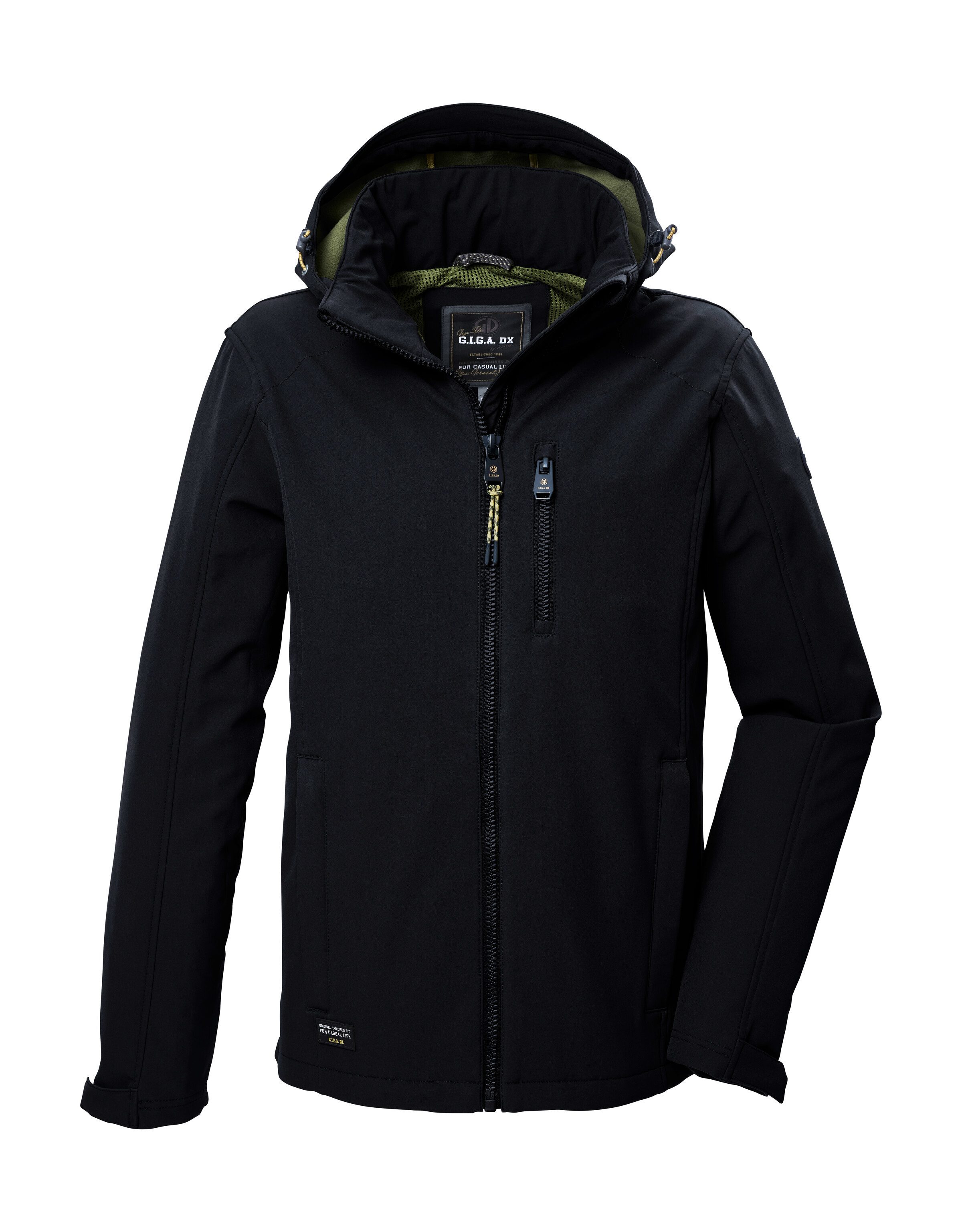 G.I.G.A. DX by killtec Softshell-jack GW 29 MN SFTSHLL JCKT heren softshell jassen maat S zwart