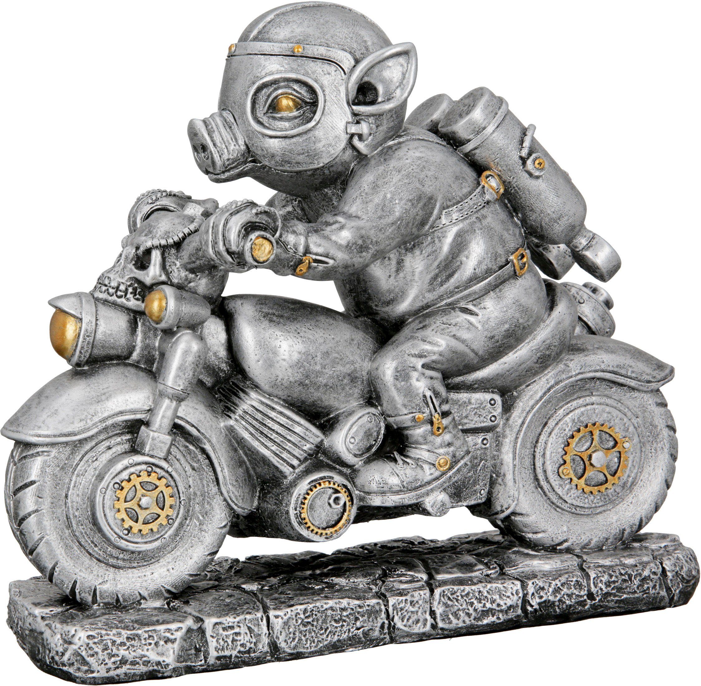 Casablanca by Gilde Dierfiguur Skulptur Steampunk Motor-Pig (1 stuk)