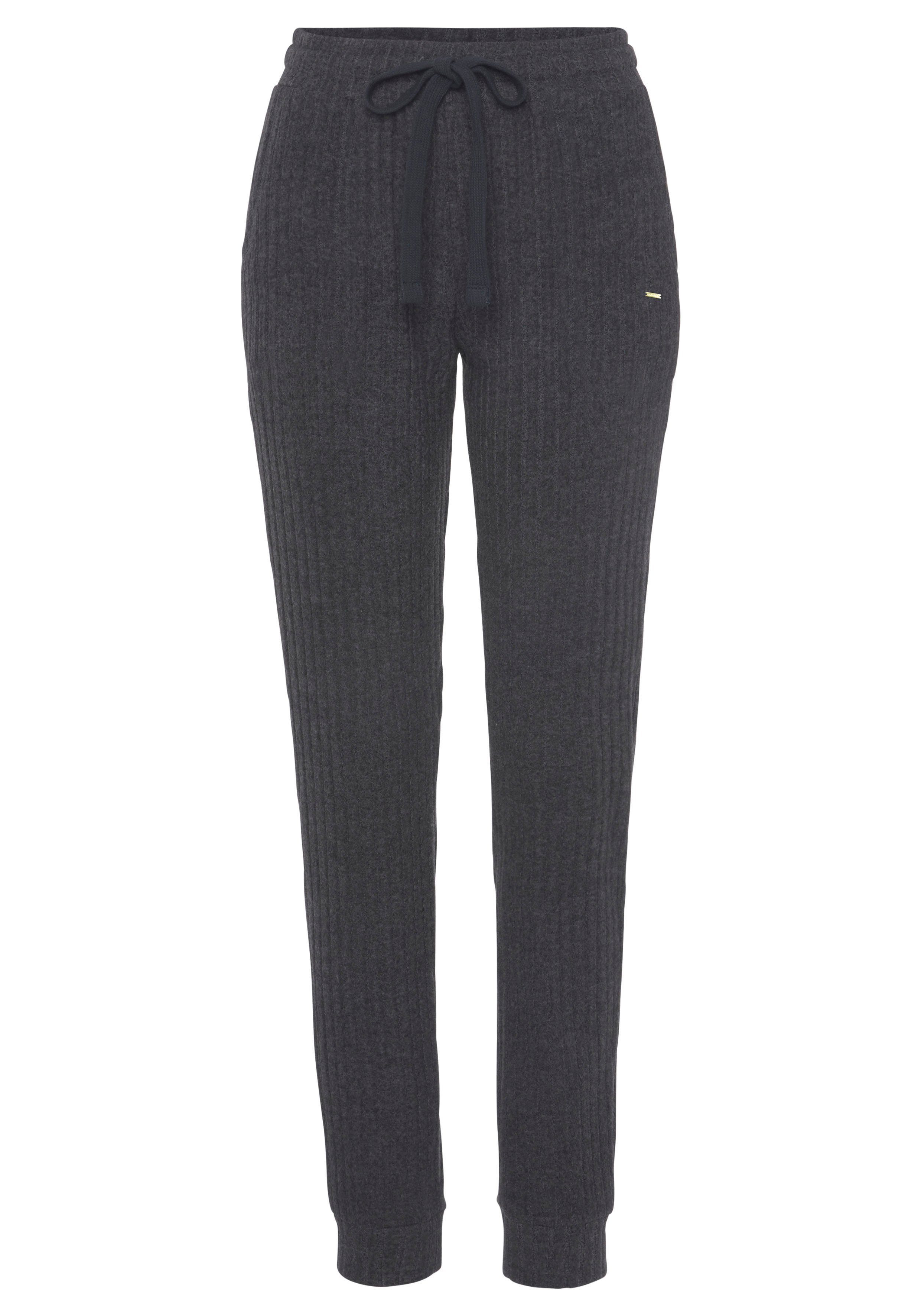 Lascana Homewearbroek -Loungebroek Lounge-/brei broek met praktische zakken, loungewear