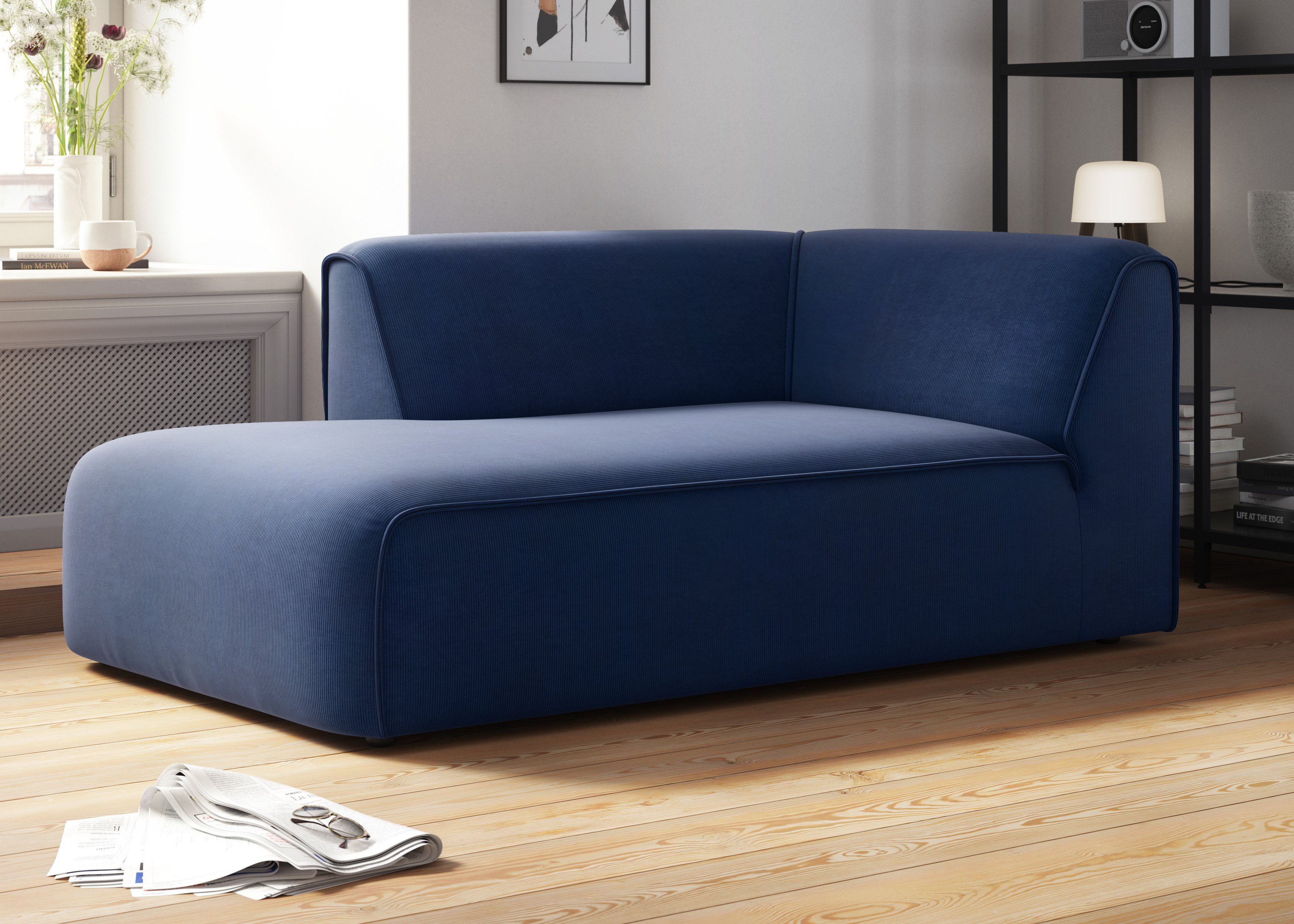 RAUM.ID Ottomane Merid chaise longue, afmetingen B/D/H: 100/162/70 cm als module of apart te gebruiken, voor individuele samenstelling