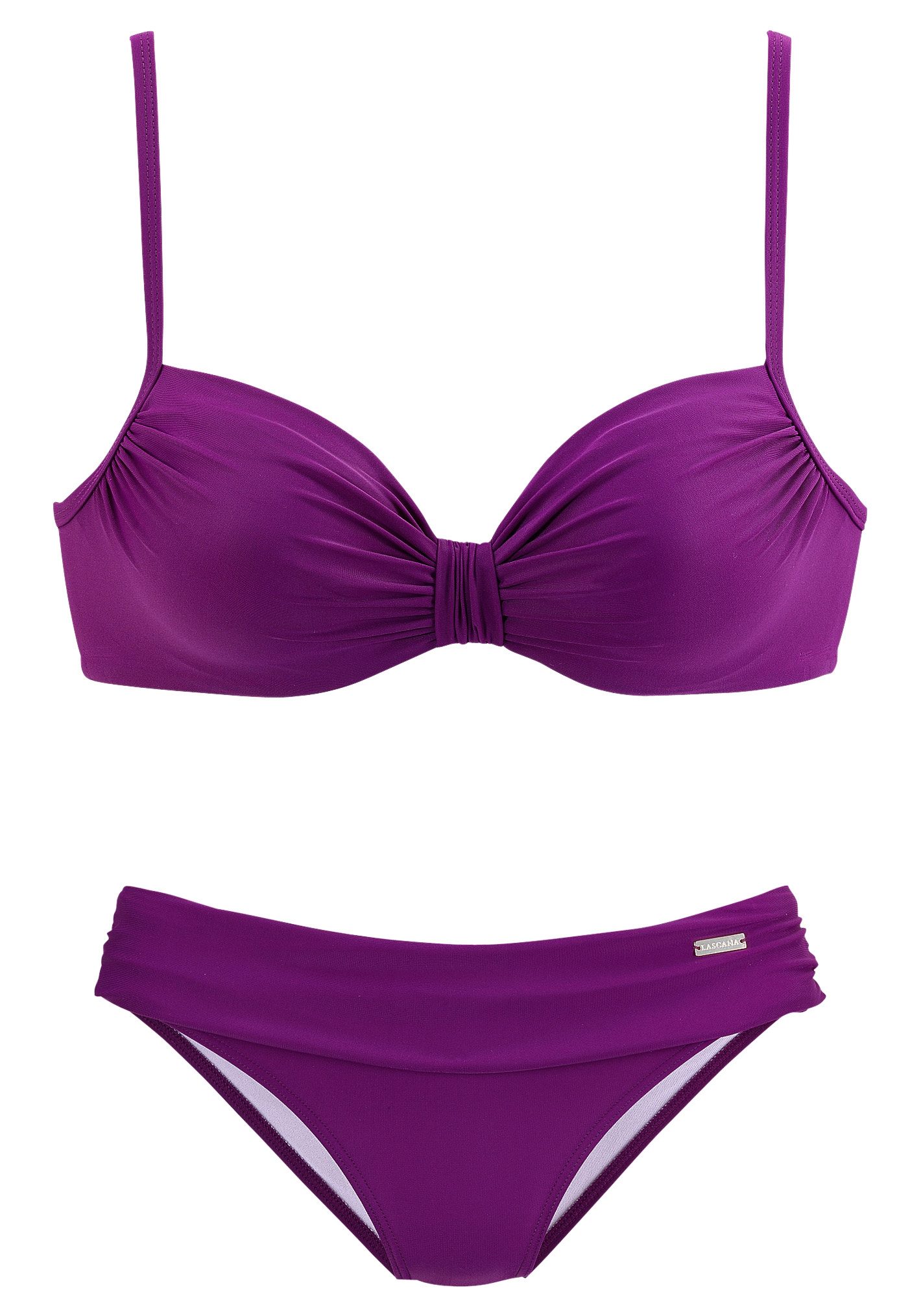 Lascana Beugelbikini met plooien bij de cups