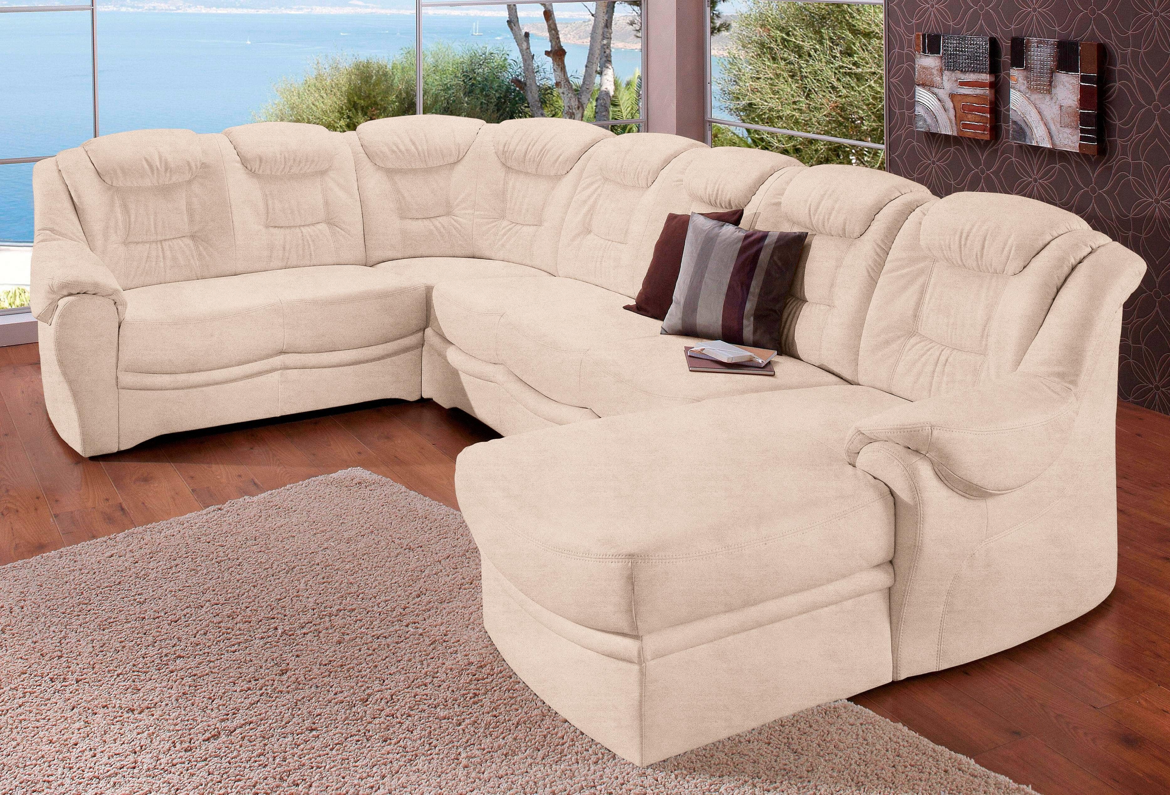 sit&more Zithoek Bellevue U-vorm optioneel met slaapfunctie beige, zithoeken, Récamier rechts, Met slaapfunctie