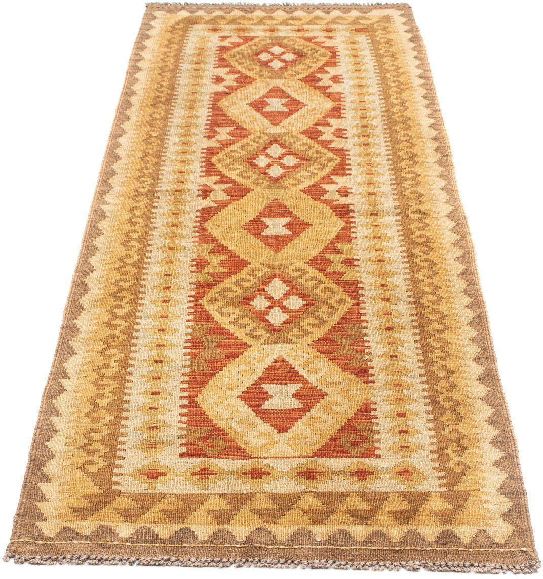 morgenland Loper Kelim medaillon beige 204 x 67 cm Oriëntaalse look