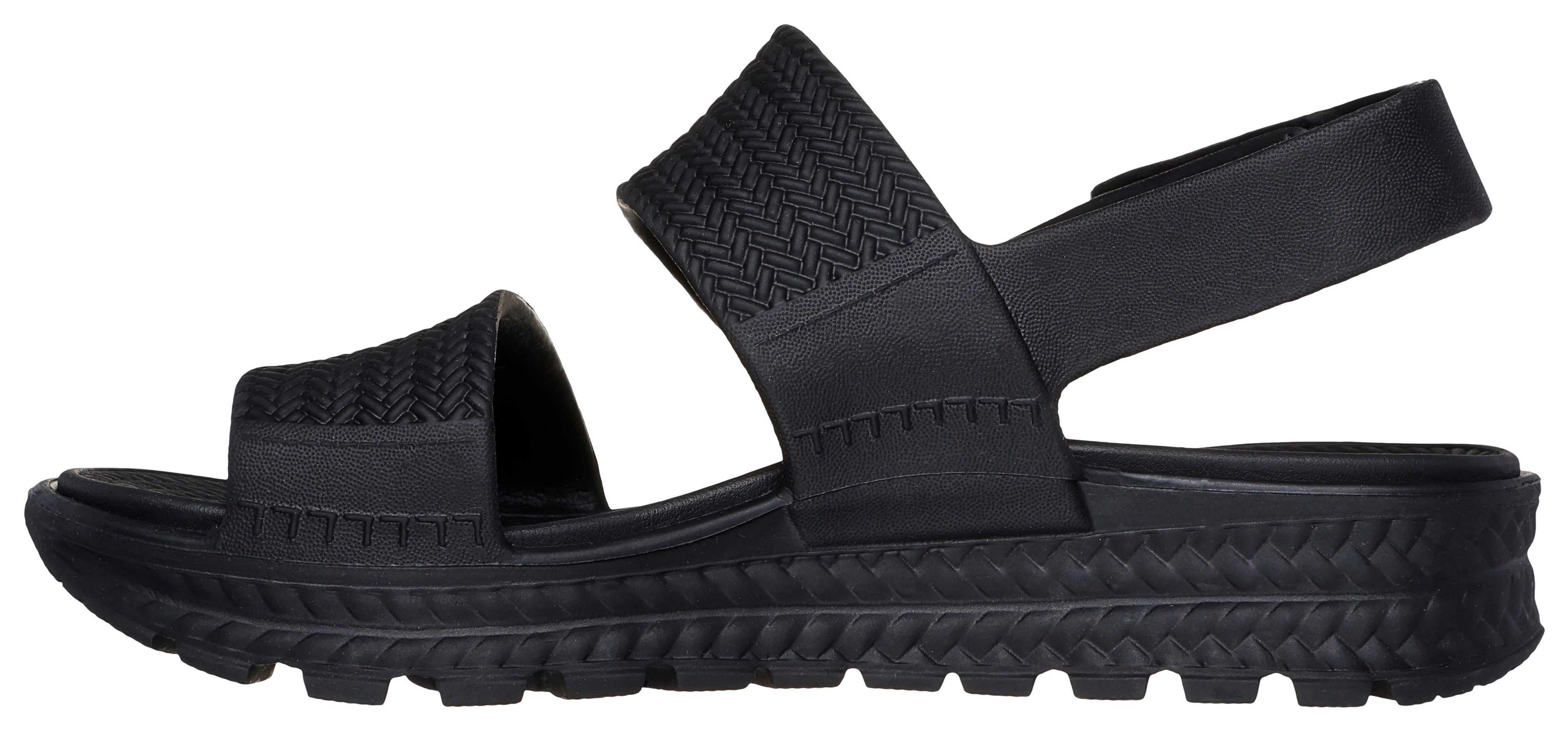 Skechers Sandalen ARCH FIT FOOTSTEPS-SUNNY DAYS , plateau sandaal, zomerschoen met klittenband