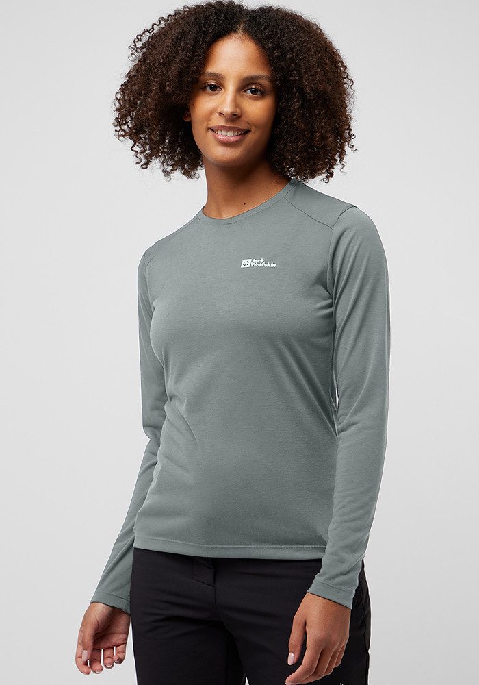 Jack Wolfskin Vonnan LS T-Shirt Women Functioneel shirt met lange mouwen Dames 2XL slate green slate green