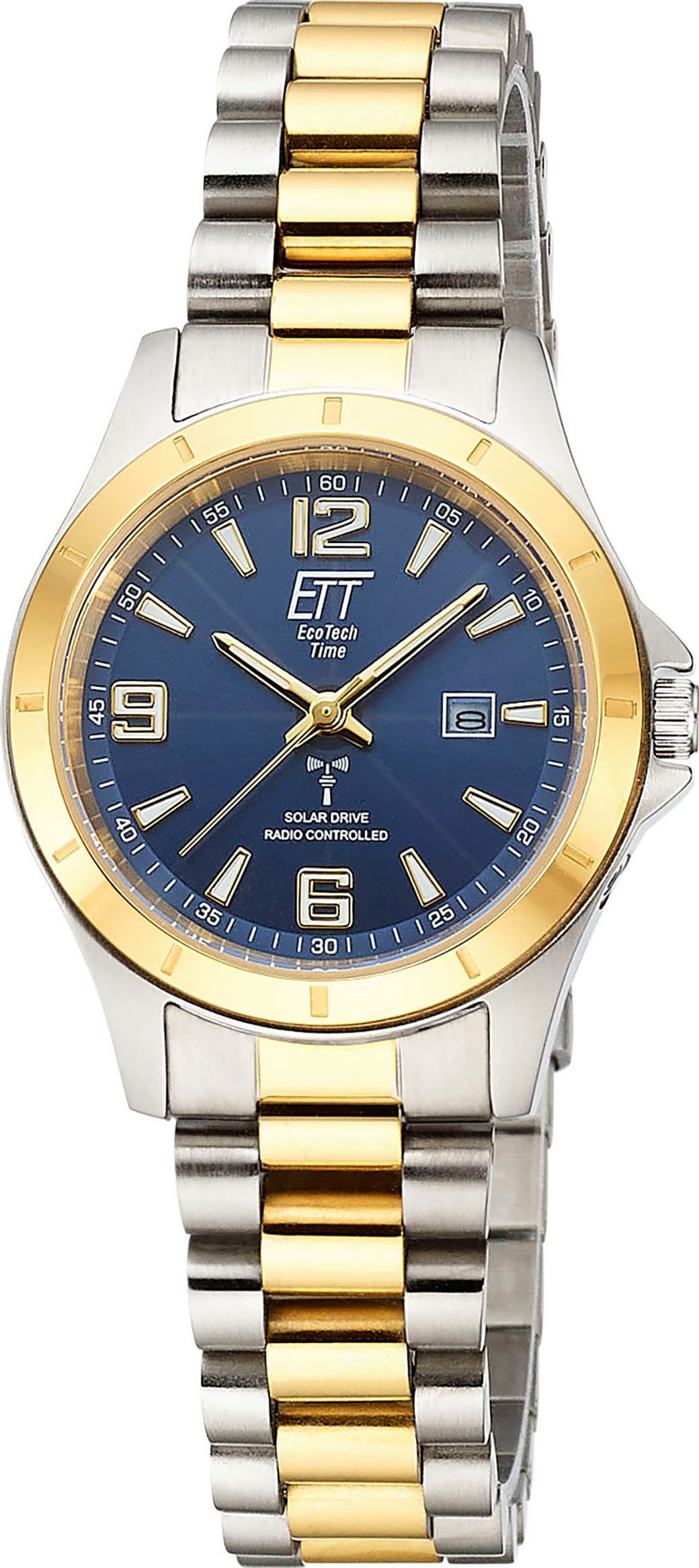 ETT Radiografisch horloge Goby Lady Horloge, solar, dameshorloge, stalen band, analoog
