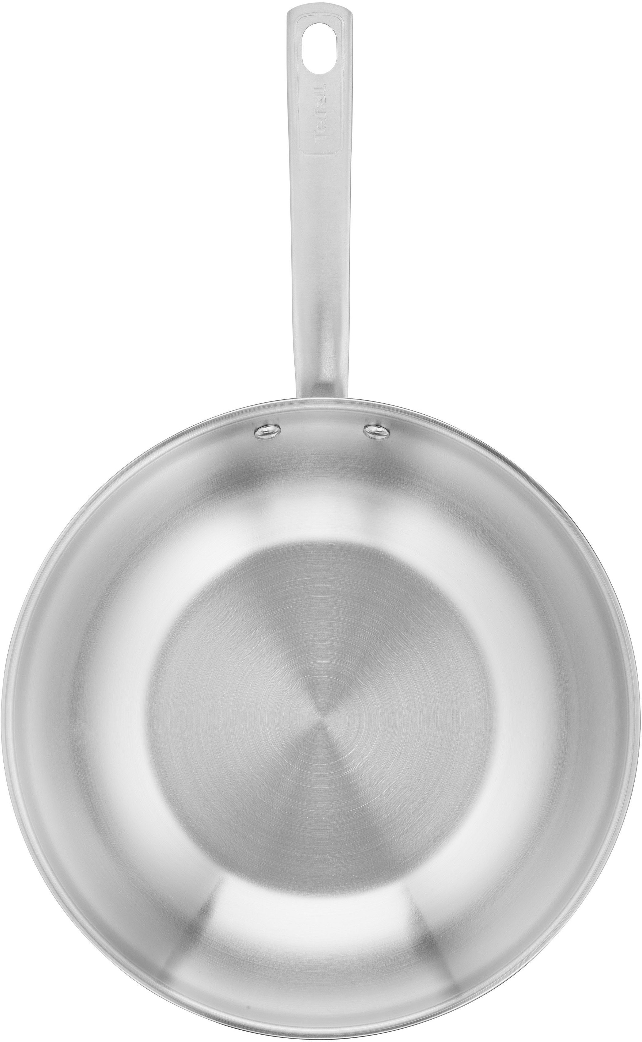 Tefal Wok an Virtuoso inductie 28 cm hoogwaardig premium roestvrij staal, ongecoat, voor alle kookplaten (1-delig)