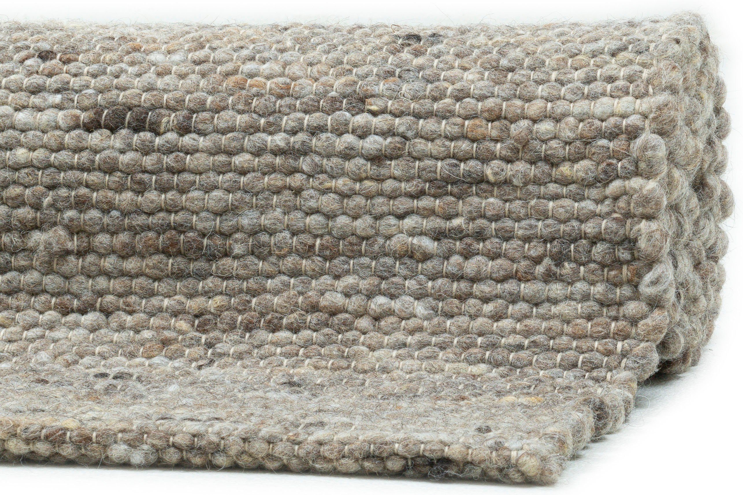 my home Wollen kleed Pirker Omkeerbaar tapijt, gemêleerd, 100% wol, handgeweven, Scandi, woonkamer