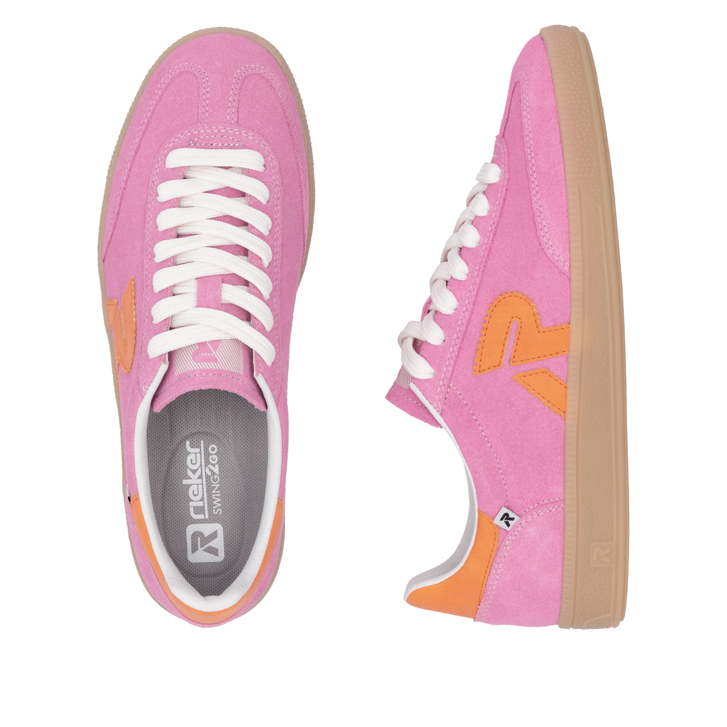 RIEKER Sport Sneakers , retro-sneaker, vrijetijdsschoen, lage schoen met uitneembaar voetbed