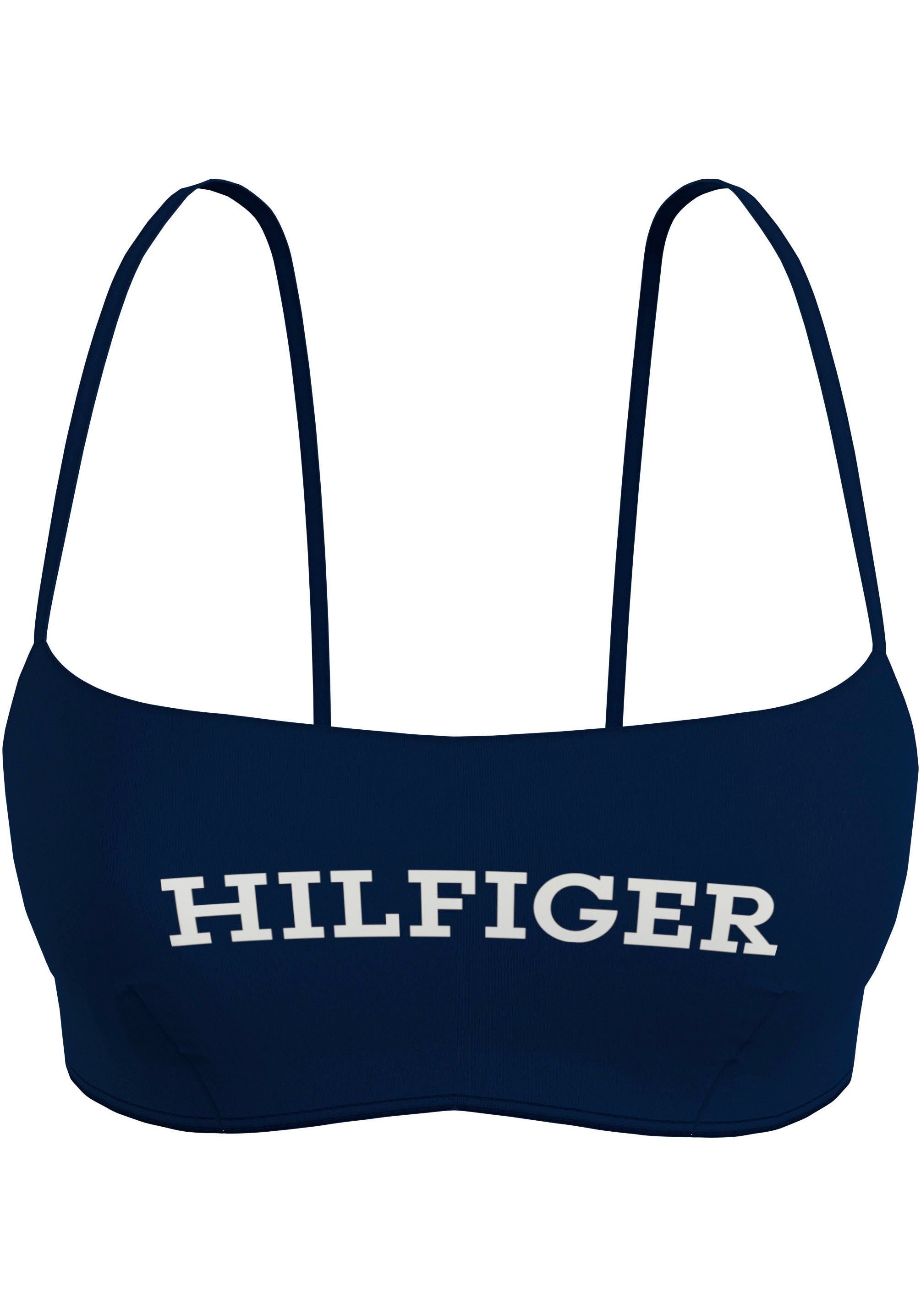 Tommy Hilfiger Swimwear Bustierbikinitop Bralette met logo-opschrift