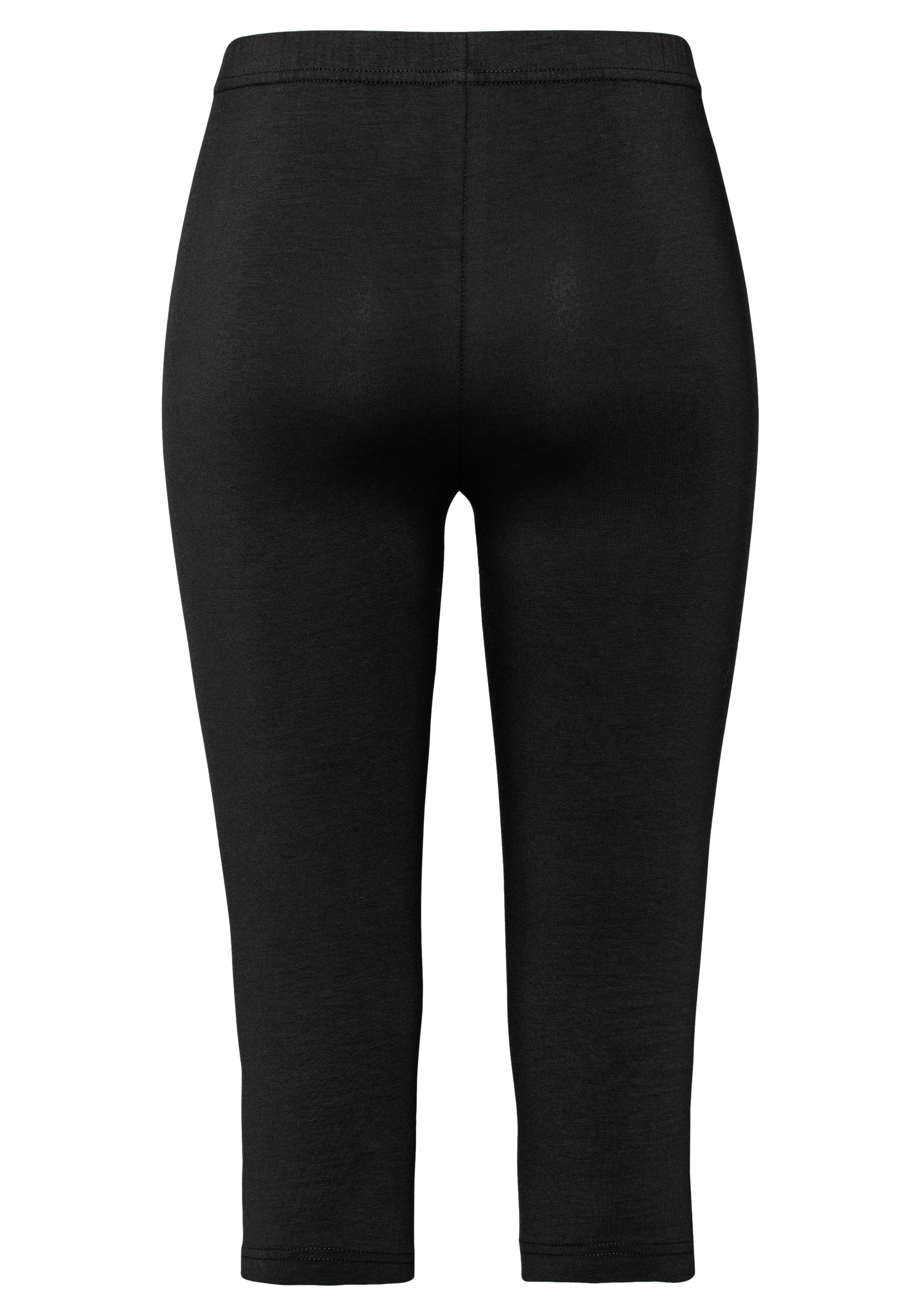 vivance active Caprilegging met rubberen tailleband, loungewear (Set van 2)