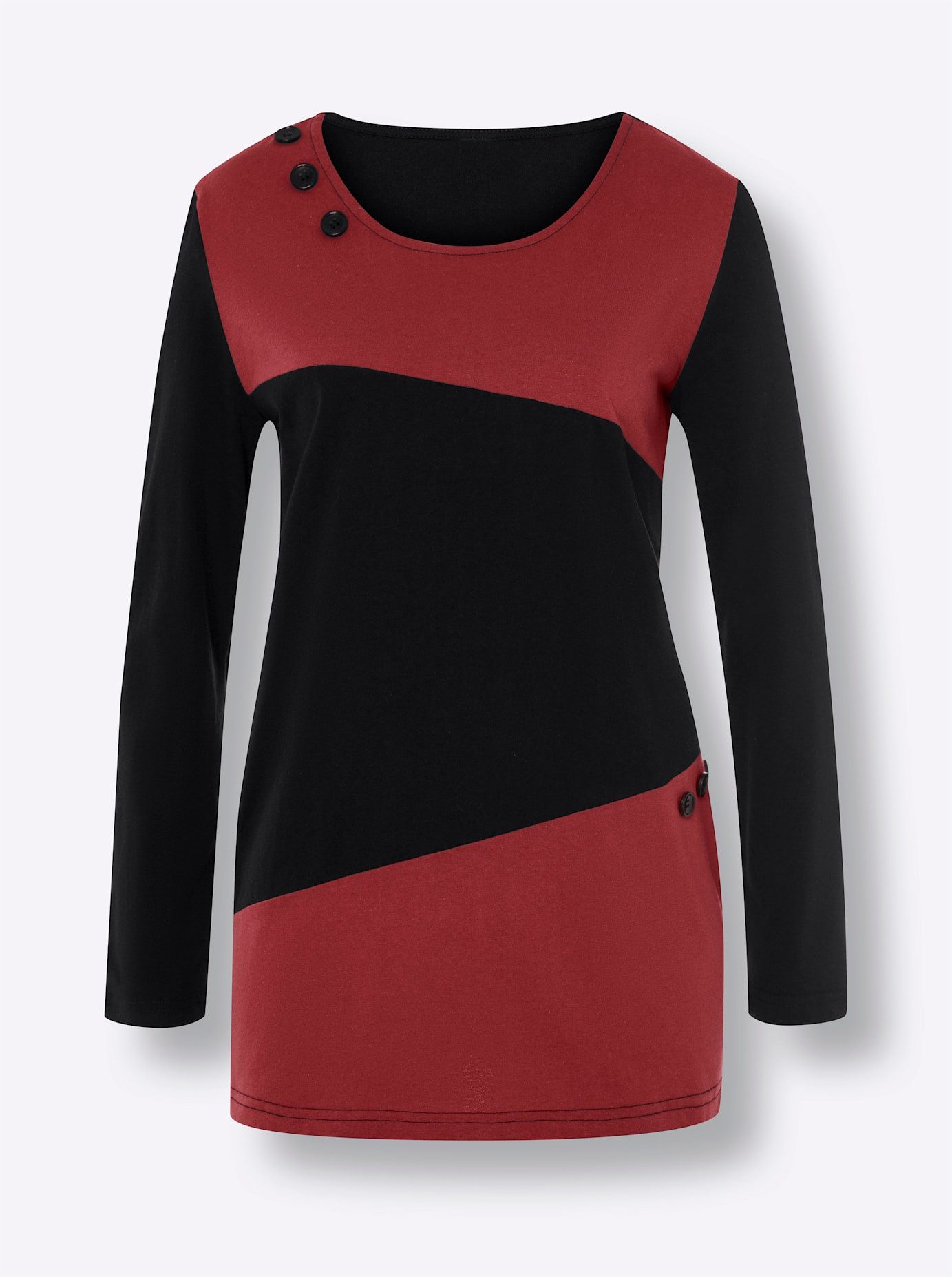 Classic Basics Shirt met lange mouwen Lang shirt (1-delig)