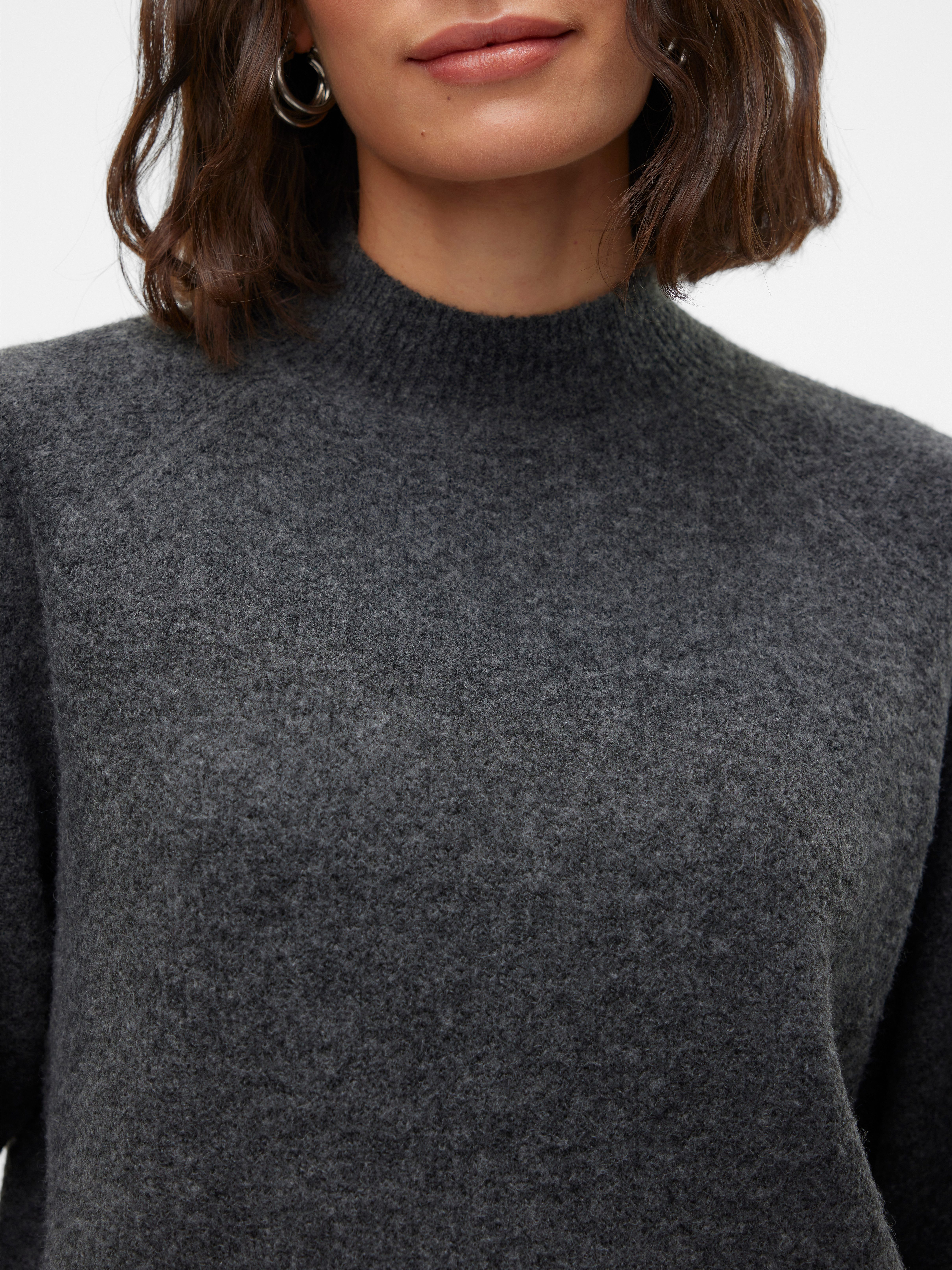 Vero Moda Gebreide trui VMLEAF LS HIGH NECK PULLOVER ENT