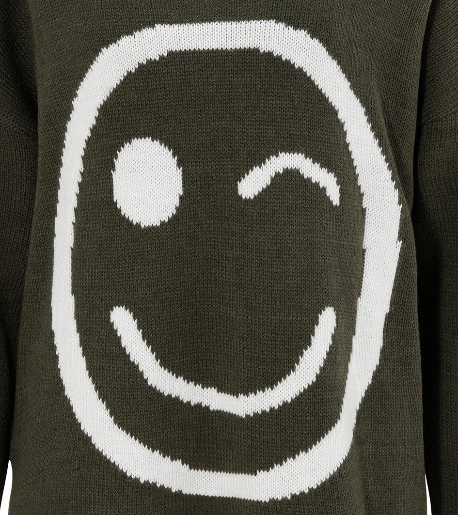 Aniston CASUAL Gebreide trui met gebreid smiley