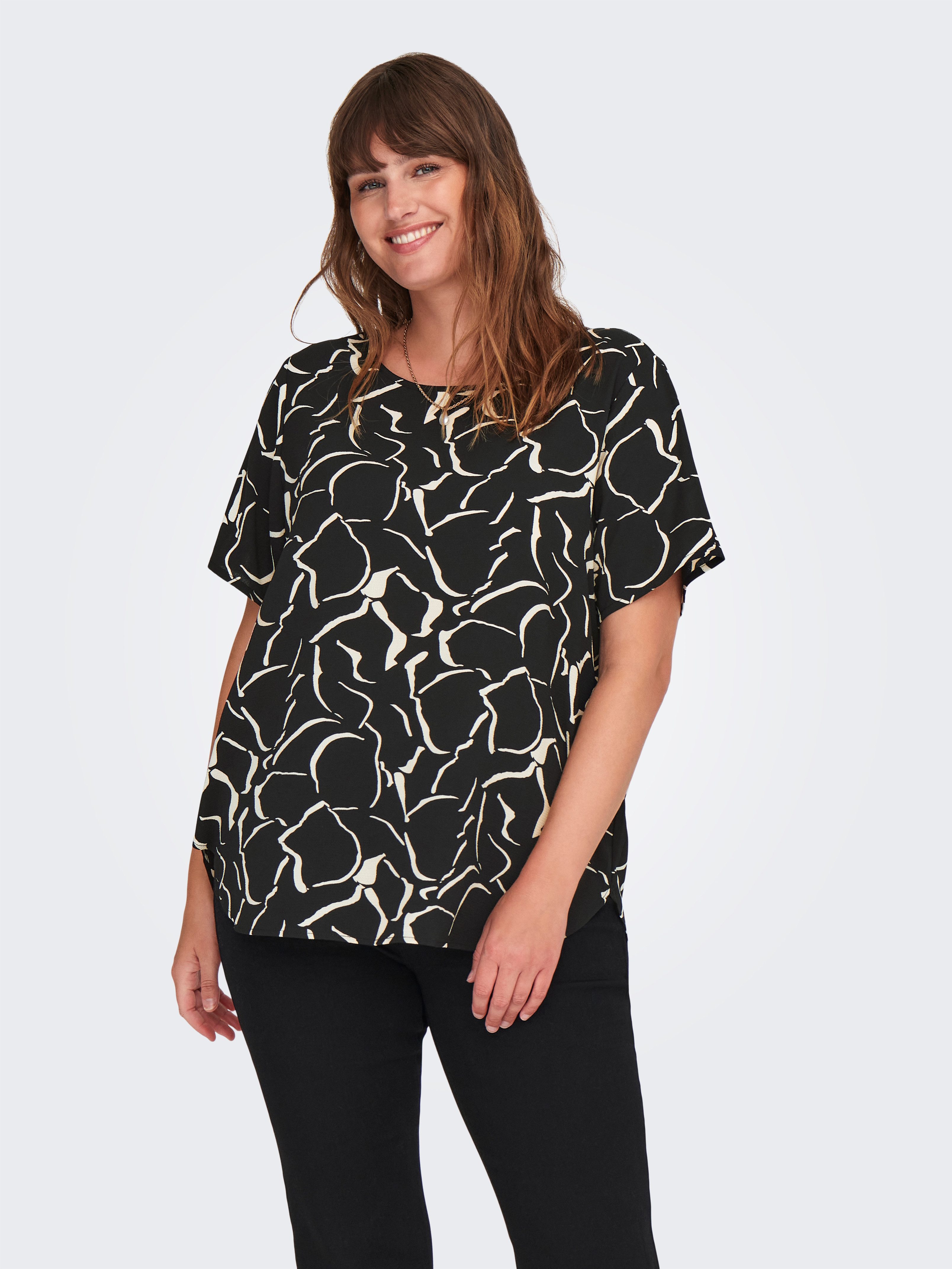 ONLY CARMAKOMA Shirtblouse CARVICA SS TOP WVN NOOS