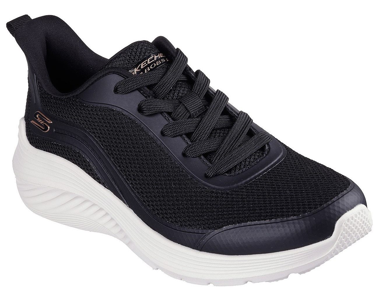 Skechers Sneakers BOBS SQUAD WAVES-STILL WADING trainingsschoenen, vrijetijdsschoen met stretch-veters voor instappen