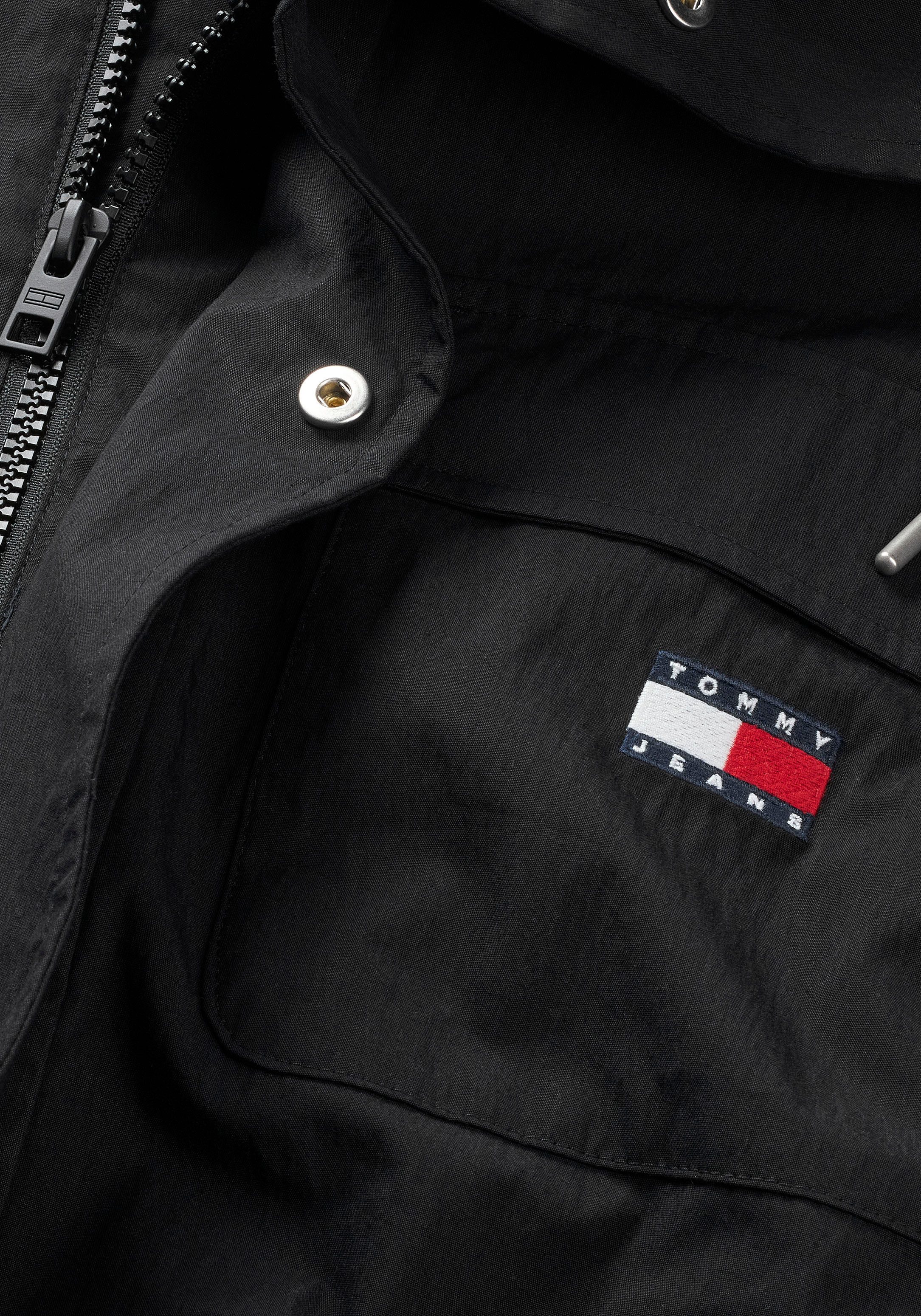 TOMMY JEANS Zomerjack TJM UTILITY PARKA met gestempeld logo
