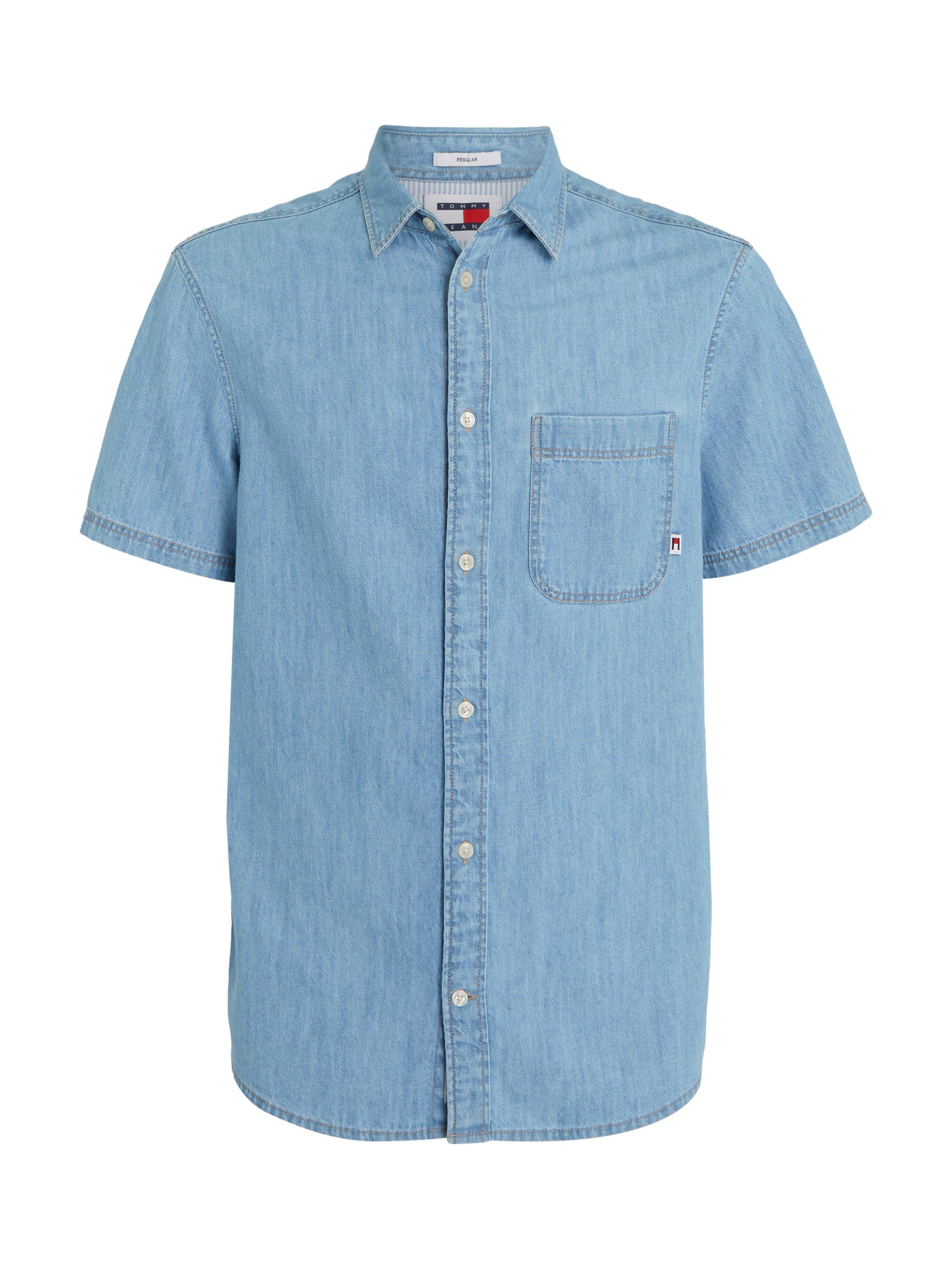TOMMY Jeans overhemd TJM REG DENIM SS SHIRT