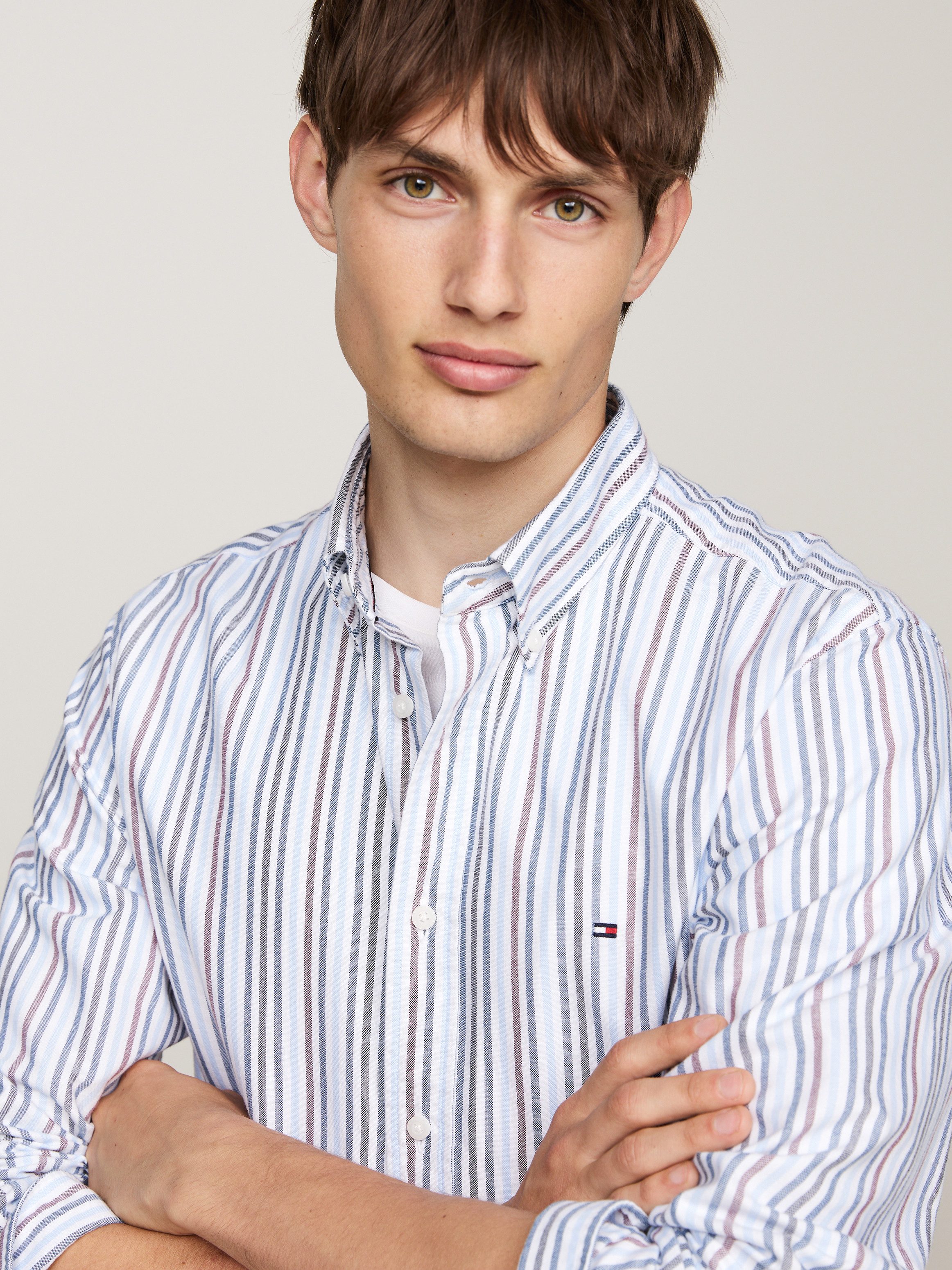 Tommy Hilfiger Overhemd met lange mouwen MULTI STRIPE OXFORD RF SHIRT