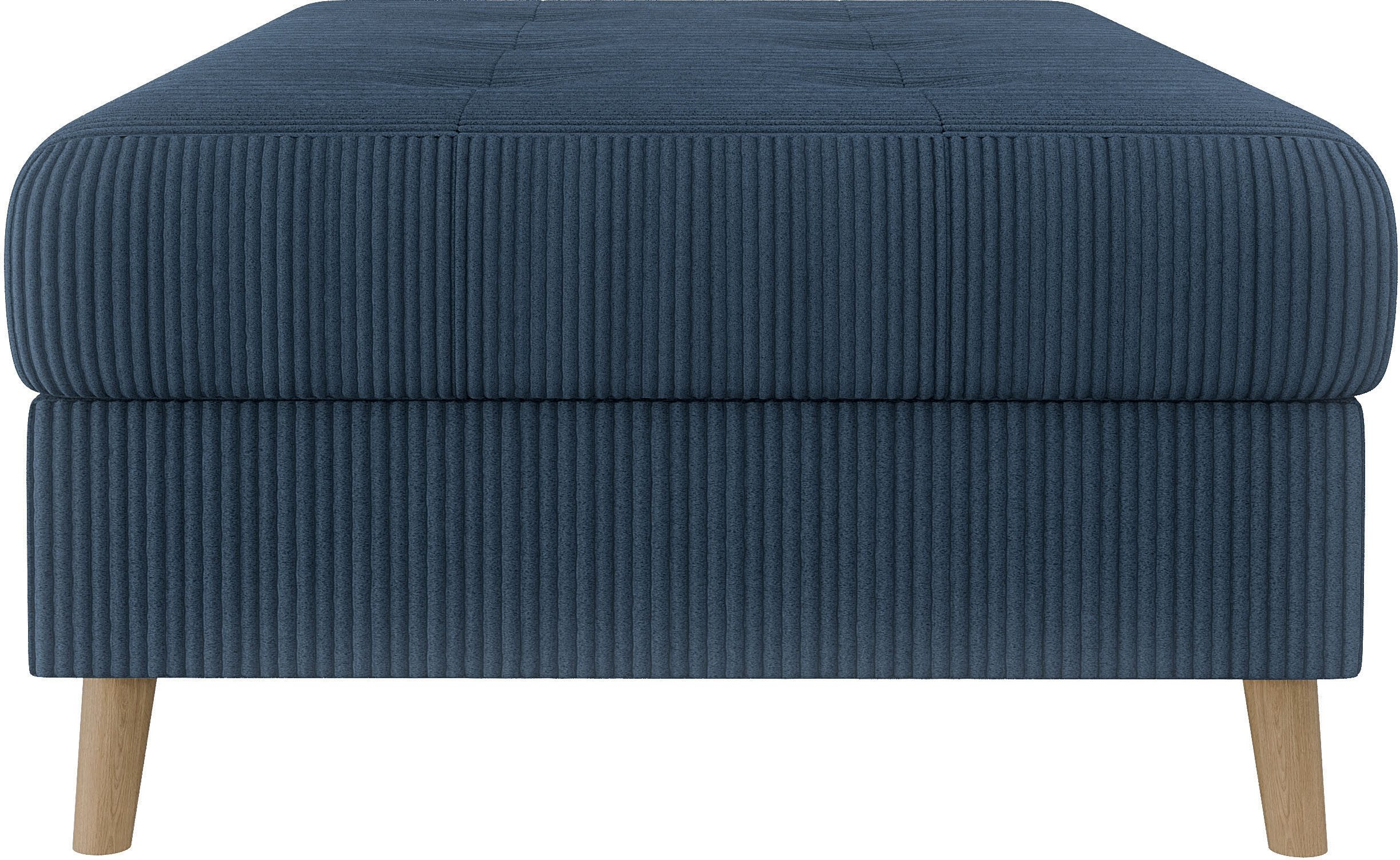 Home affaire Hocker CHARRE XXL, stiksel in het zitgedeelte, afmetingen: B/D/H: 118/73/40 cm