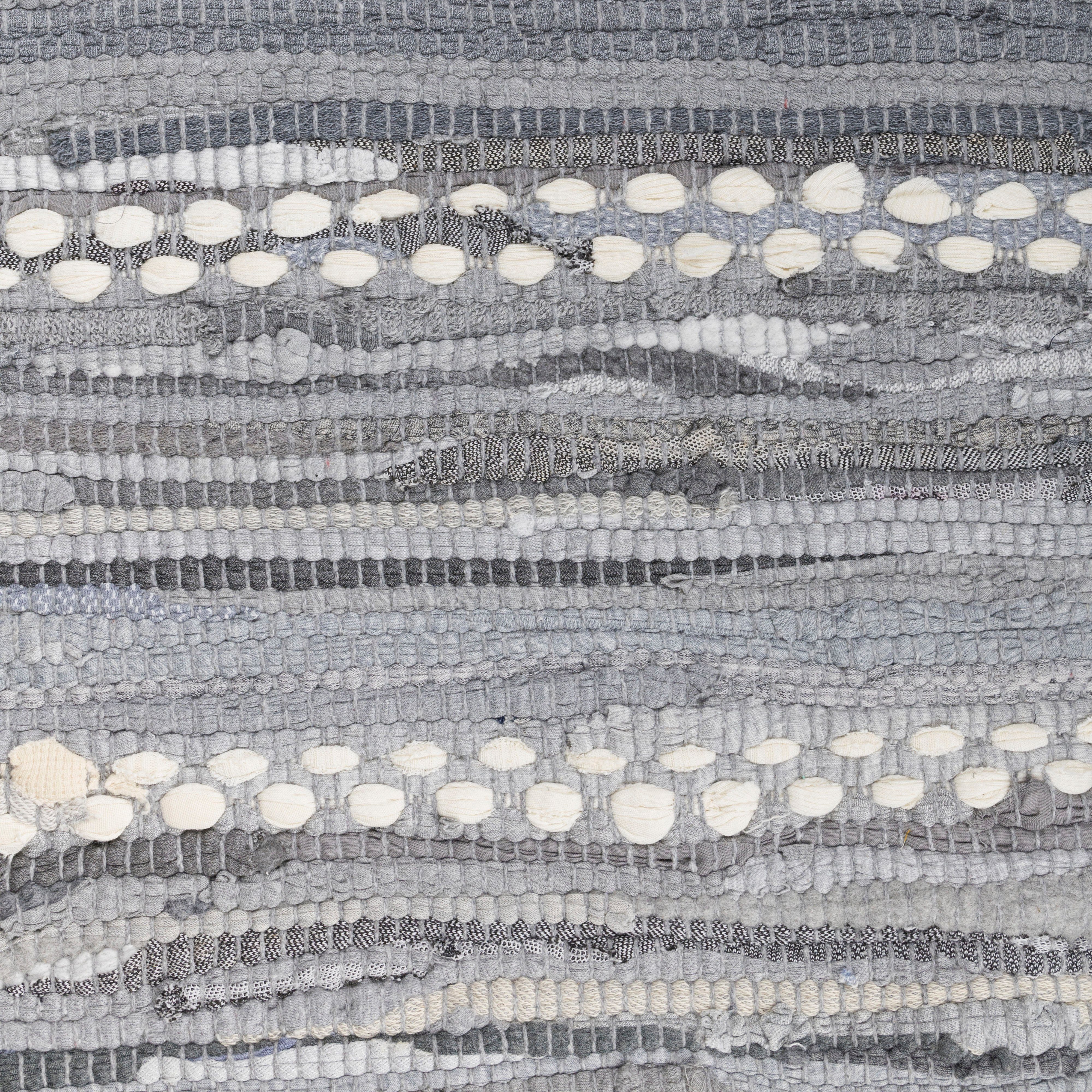 my home Vloerkleed LeVivier Handgeweven tapijt, gestreept, 90% katoen, handgeweven, met franjes