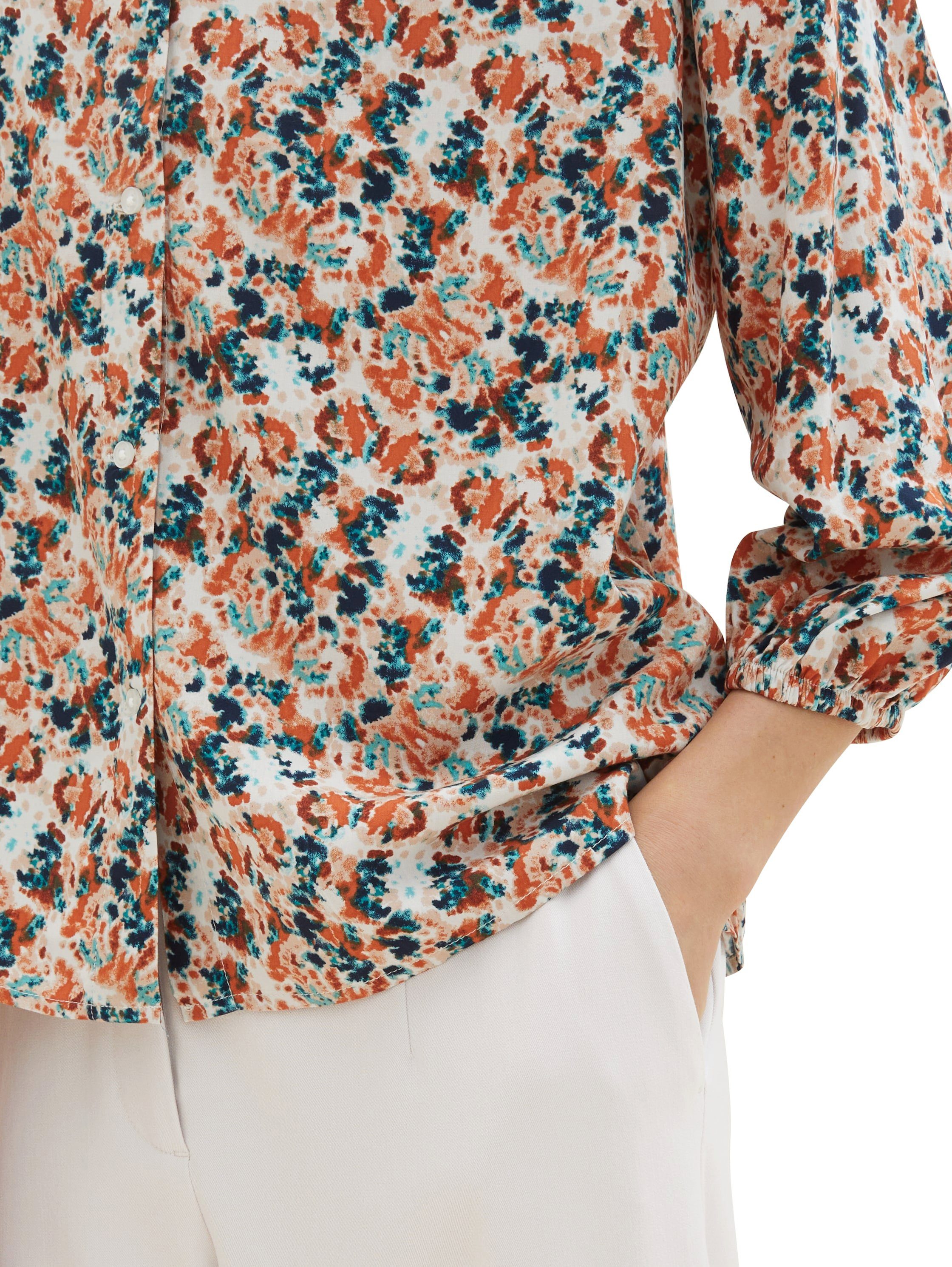 Tom Tailor Gedessineerde blouse met doorknoopsluiting