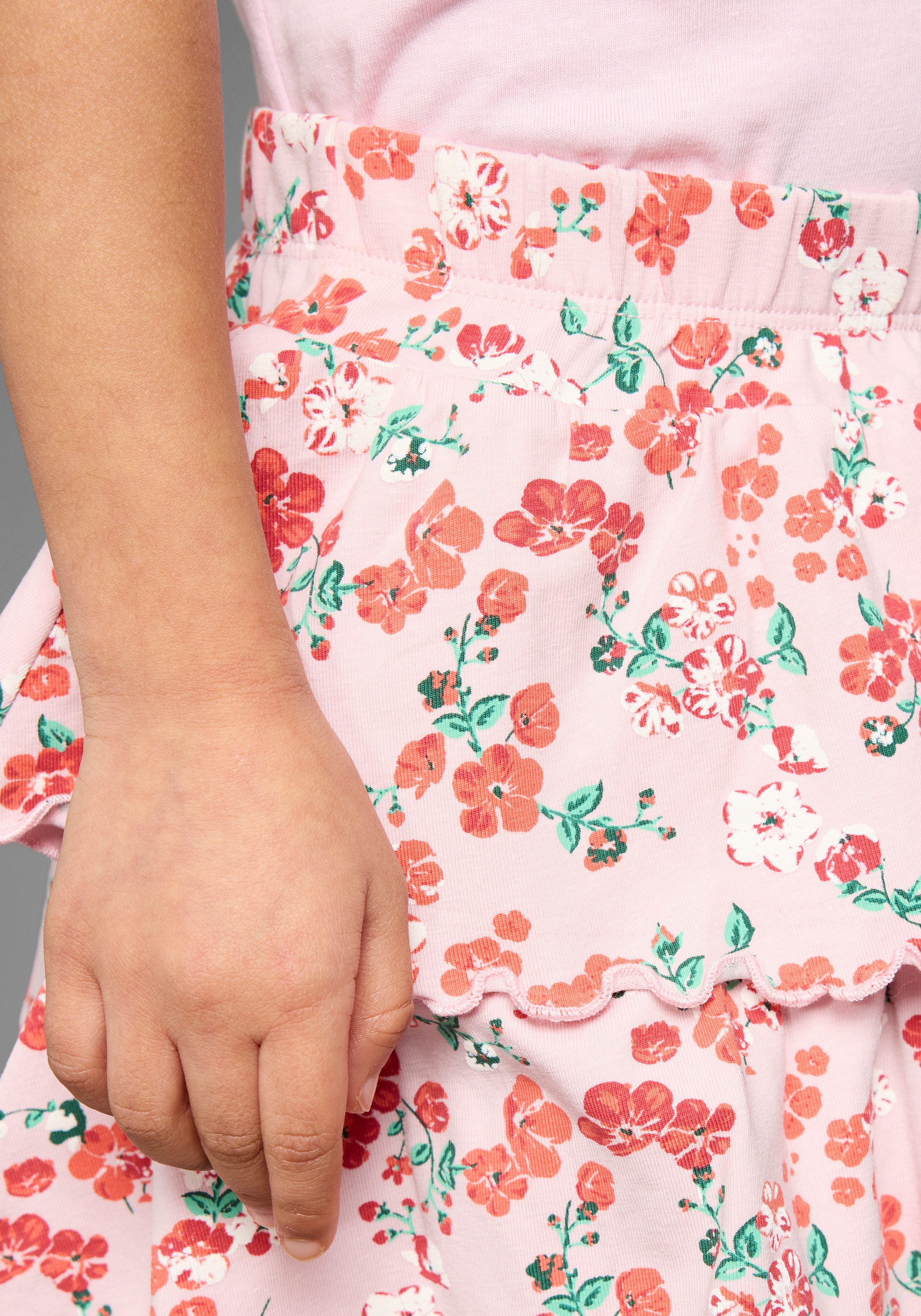 KangaROOS Volantrok , Lagenrok in schattig bloemenontwerp