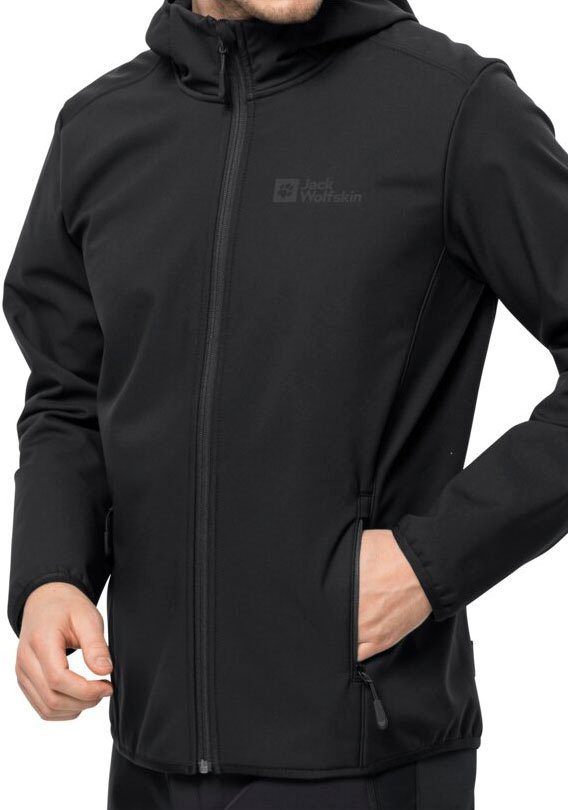 Jack Wolfskin Softshell-jack BORNBERG HOODY winddicht, waterafstotend