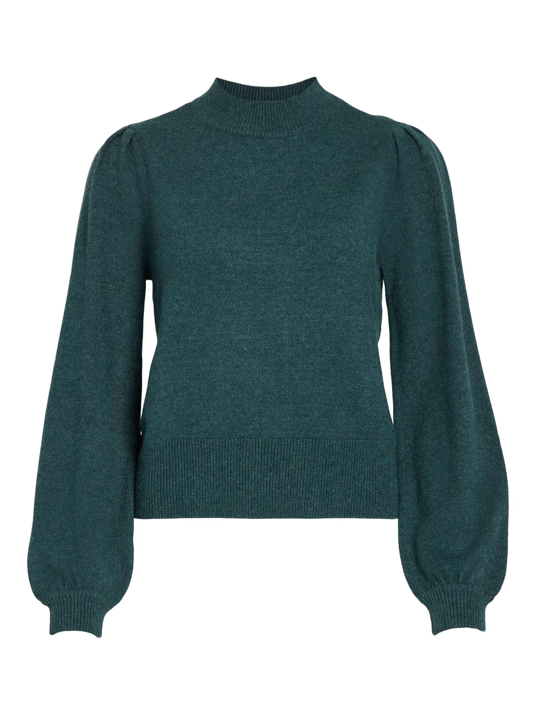 Vila Trui met ronde hals VIRIL TURTLE-NK BALLOON L/S TOP - NOOS