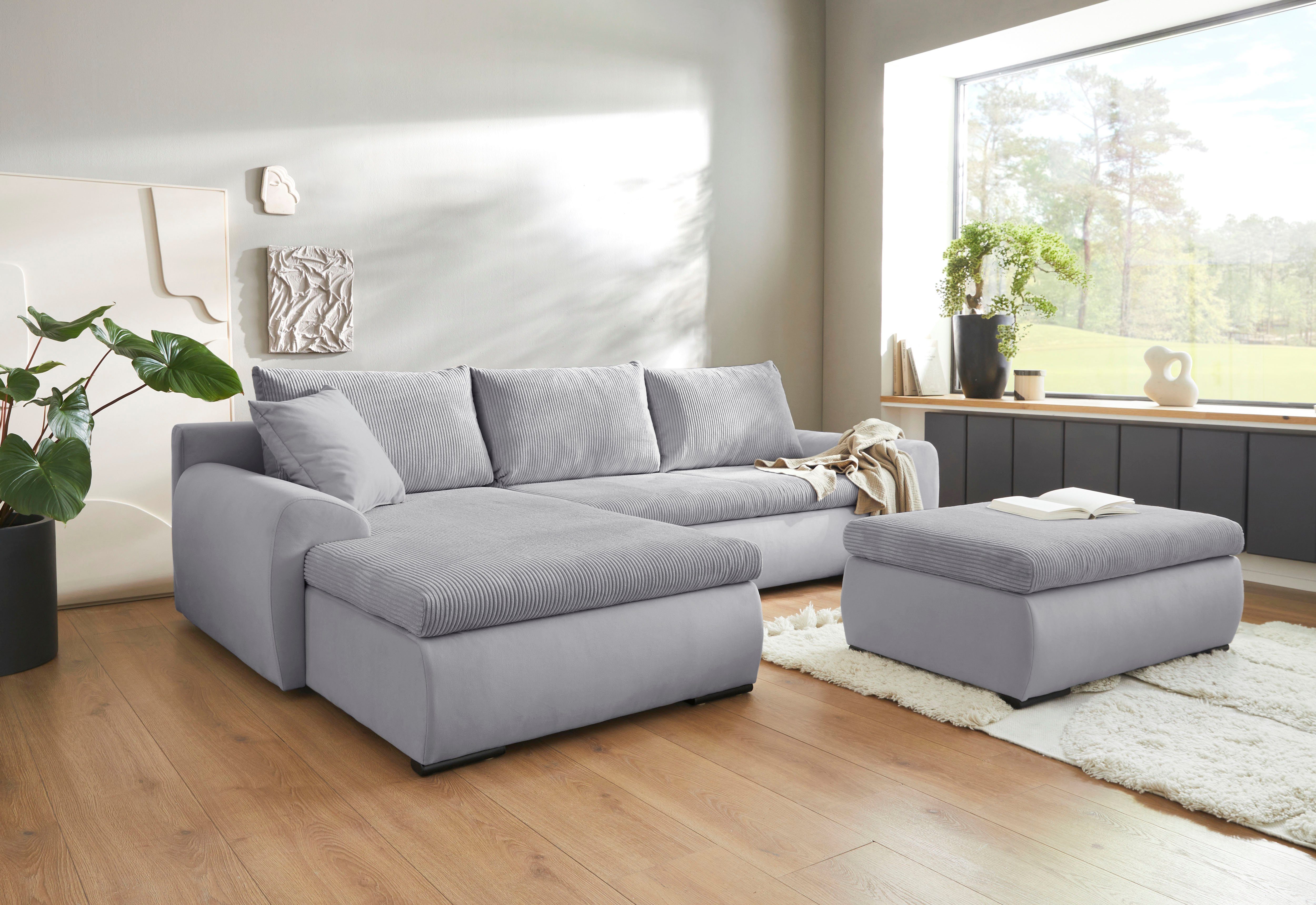 Home affaire Hocker Win met zwarte metalen poten, vrij plaatsbaar
