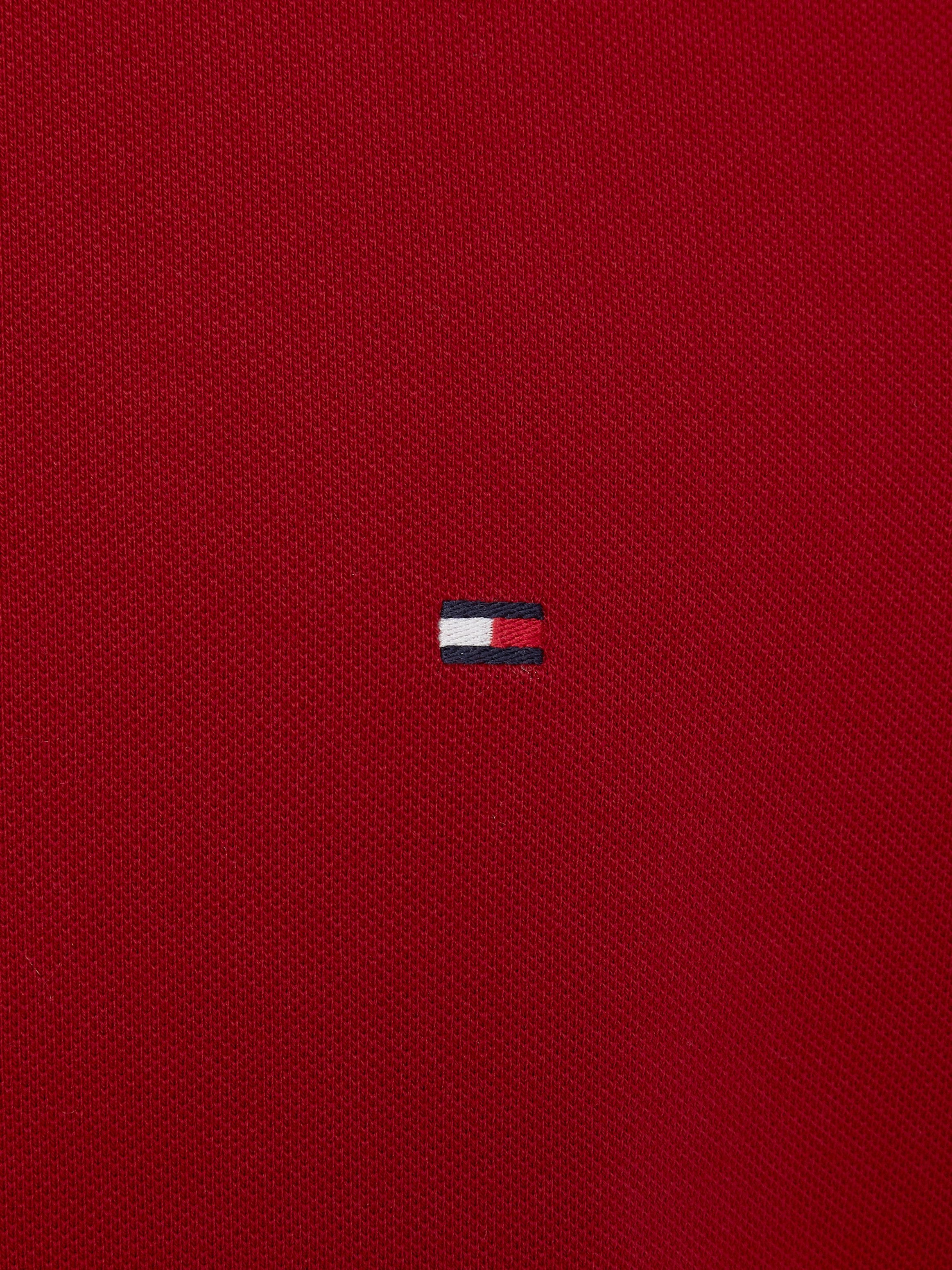 Tommy Hilfiger Poloshirt 1985 SLIM POLO Merkborduurwerk, van katoen-piqué