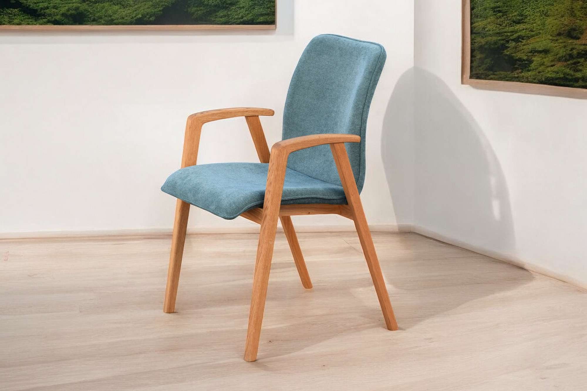 Home affaire Stoel met armleuningen Loreen eetkamerstoel, beklede stoel, designstoel met massief frame, hoogwaardig afgewerkt, armleuningen, stijlvol, comfortabel (set, 2 stuks)