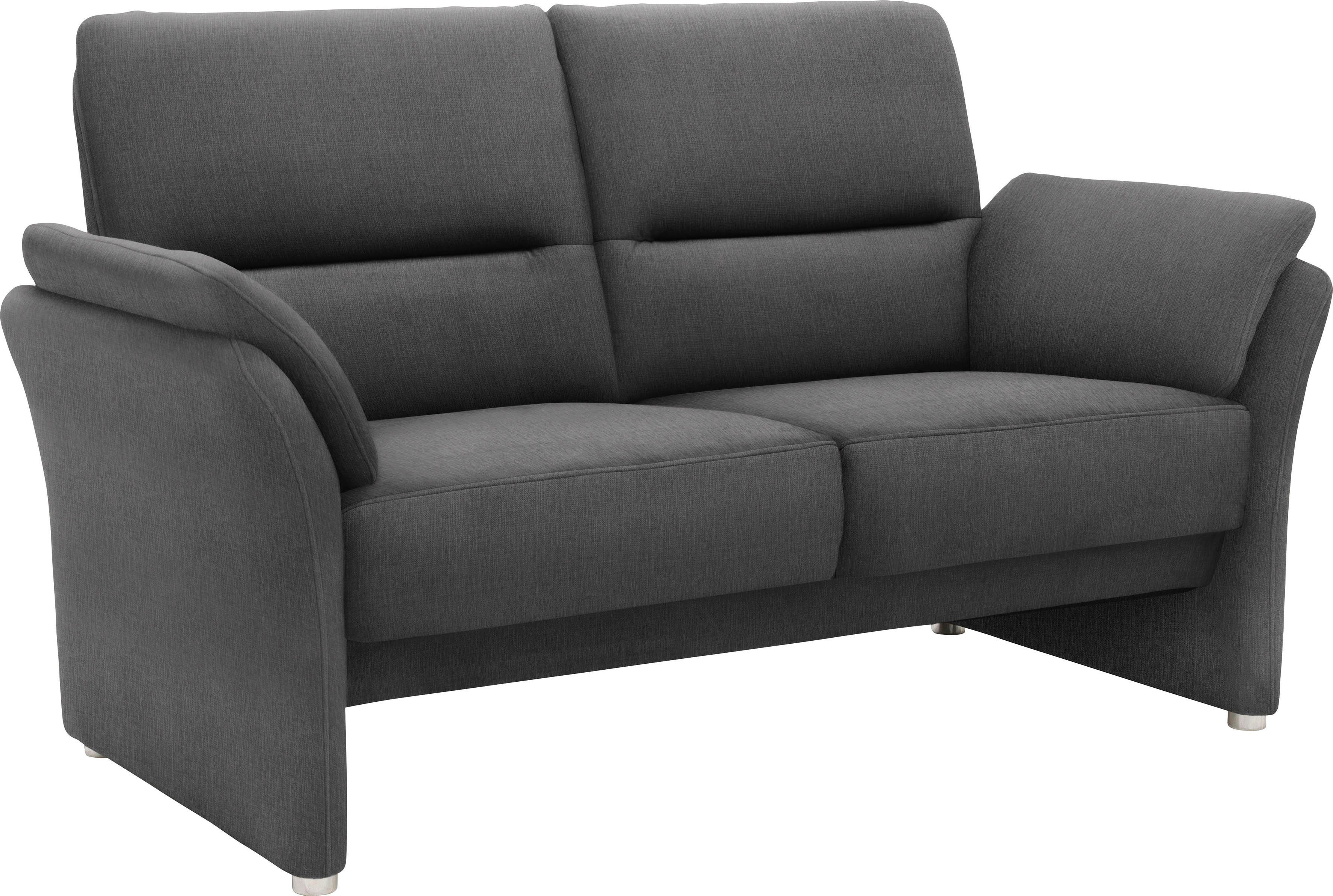 DOMO collection 2-zitsbank Pina, smalle armleuningen, met bonellvering, compact & elegant