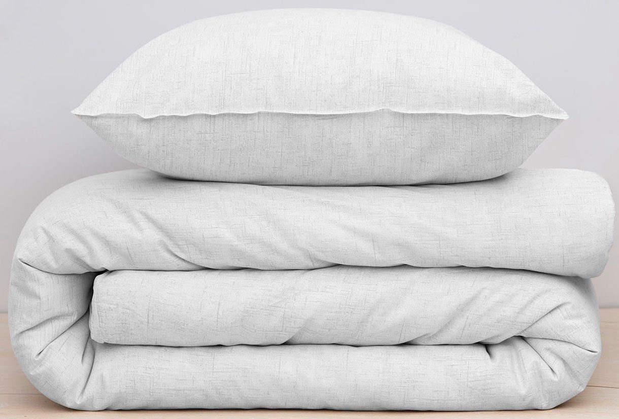 damai Beddengoed Ebba met structuur-effect in elegante kleuren, 100% katoen, met rits