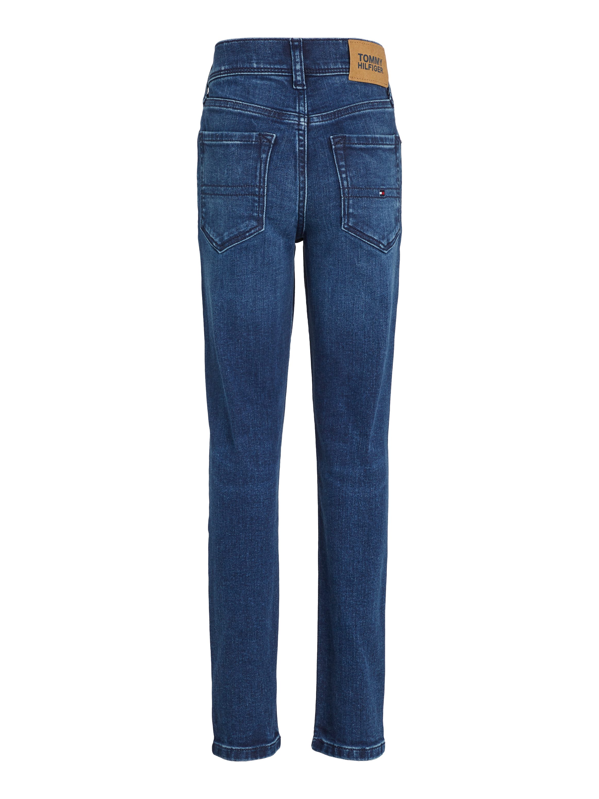 Tommy Hilfiger Skinny fit jeans SCANTON Y CORAL BLUE DENIM Kinderen tot 16 jaar met logostiksel