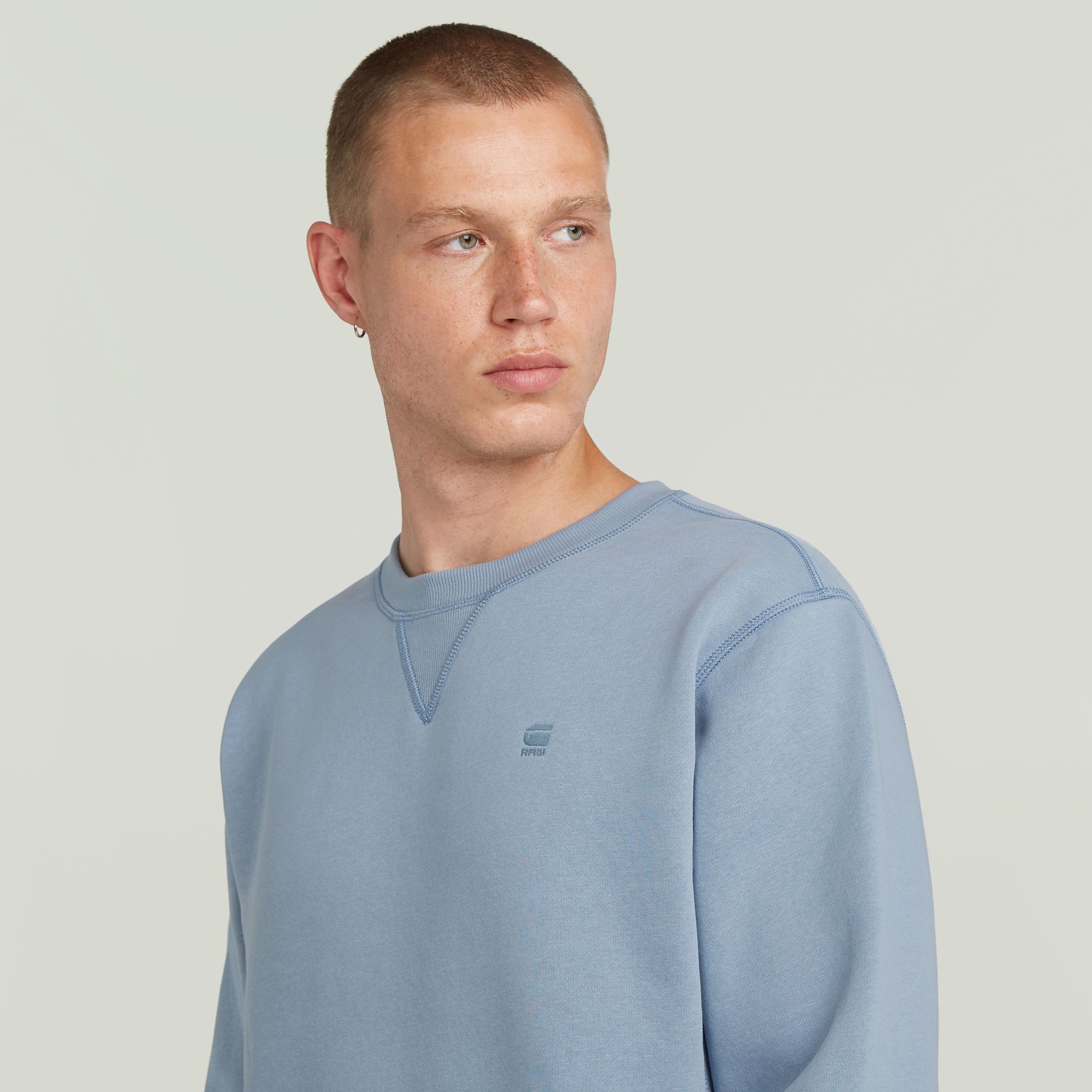 G-Star RAW Sweatshirt Premium Core Pacior Sweat met rib-inzetten aan de zijkanten