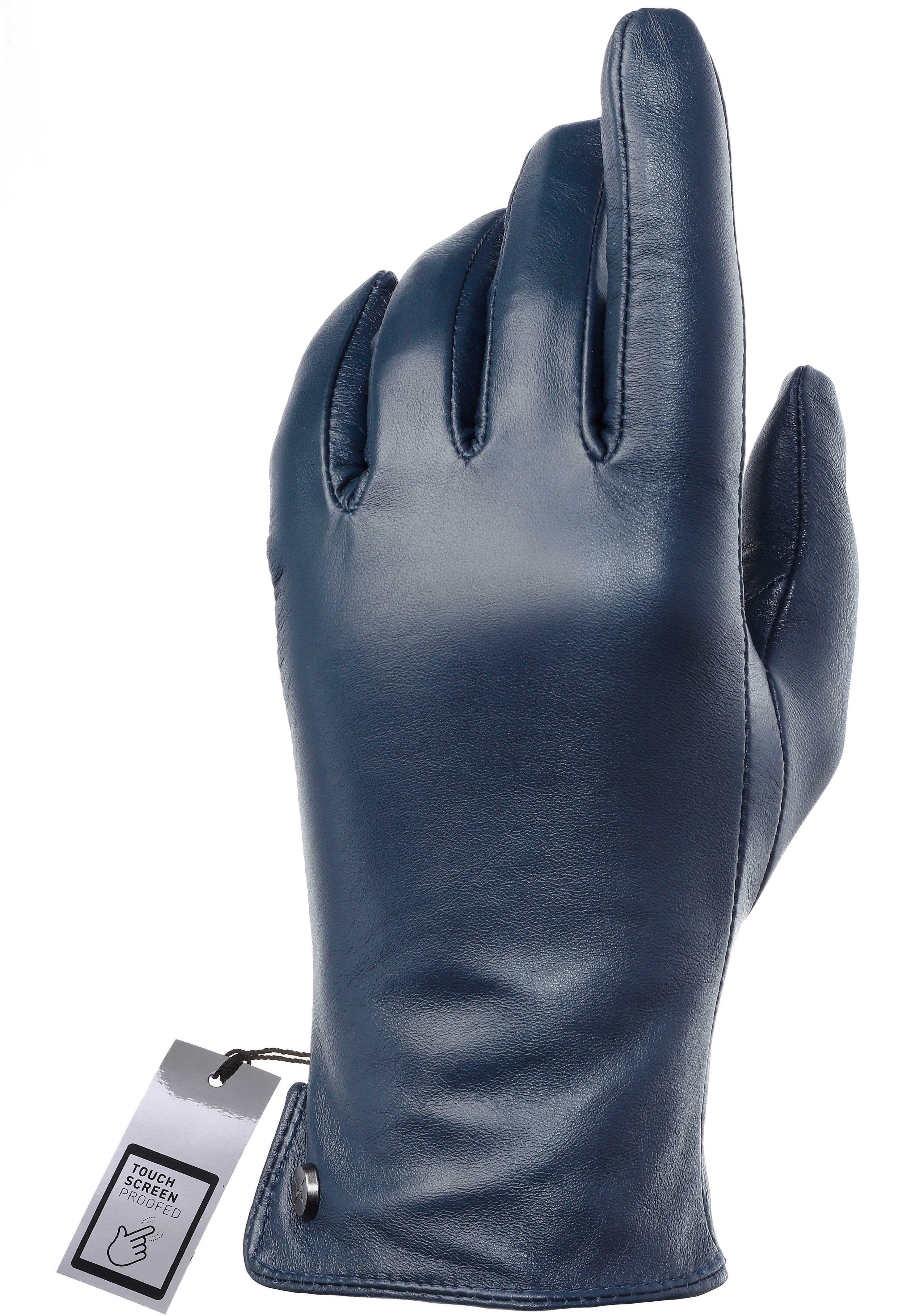 PEARLWOOD Leren handschoenen Pam Glad leren handschoen, zijopening