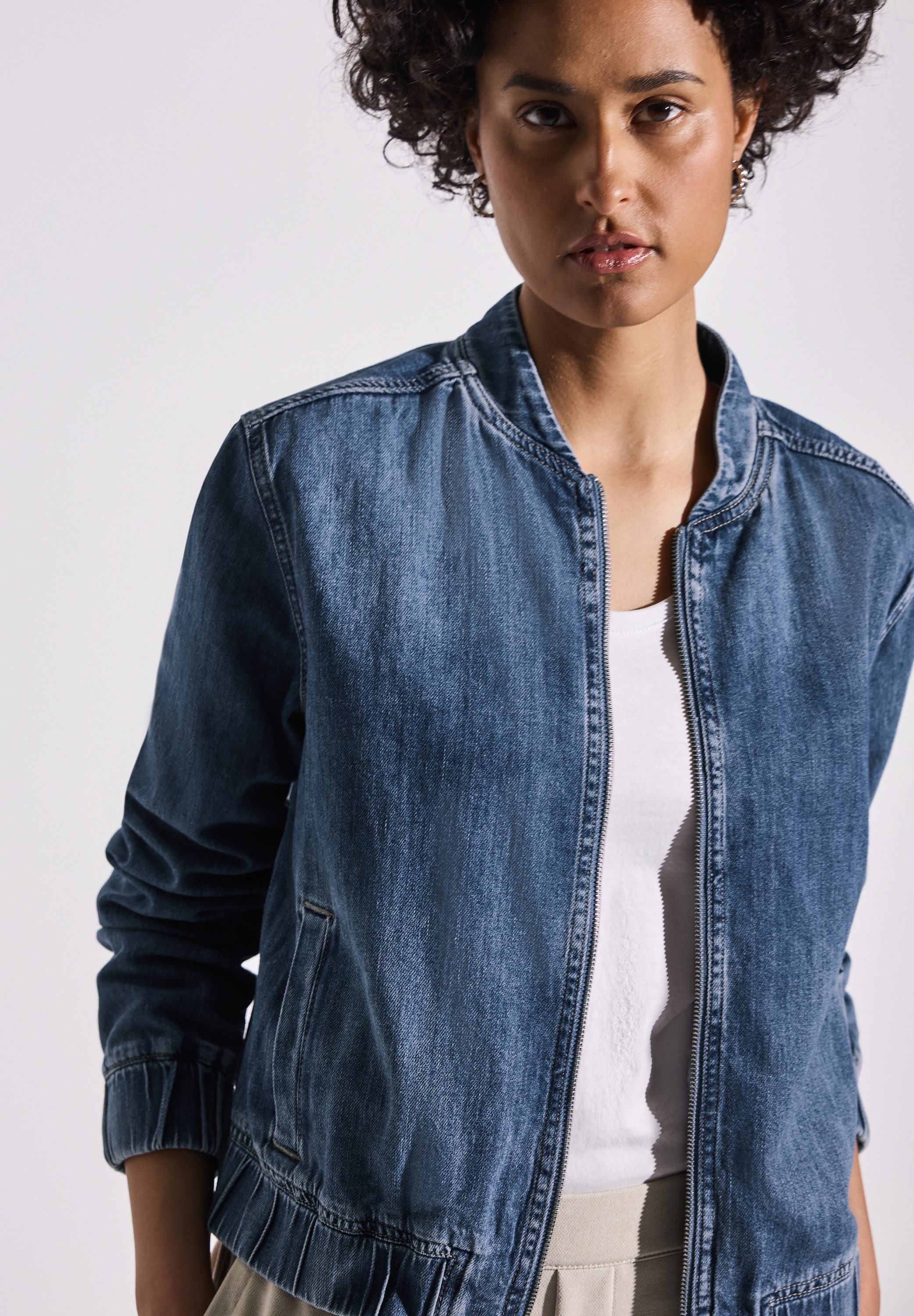 STREET ONE Blouson Denim, met rits