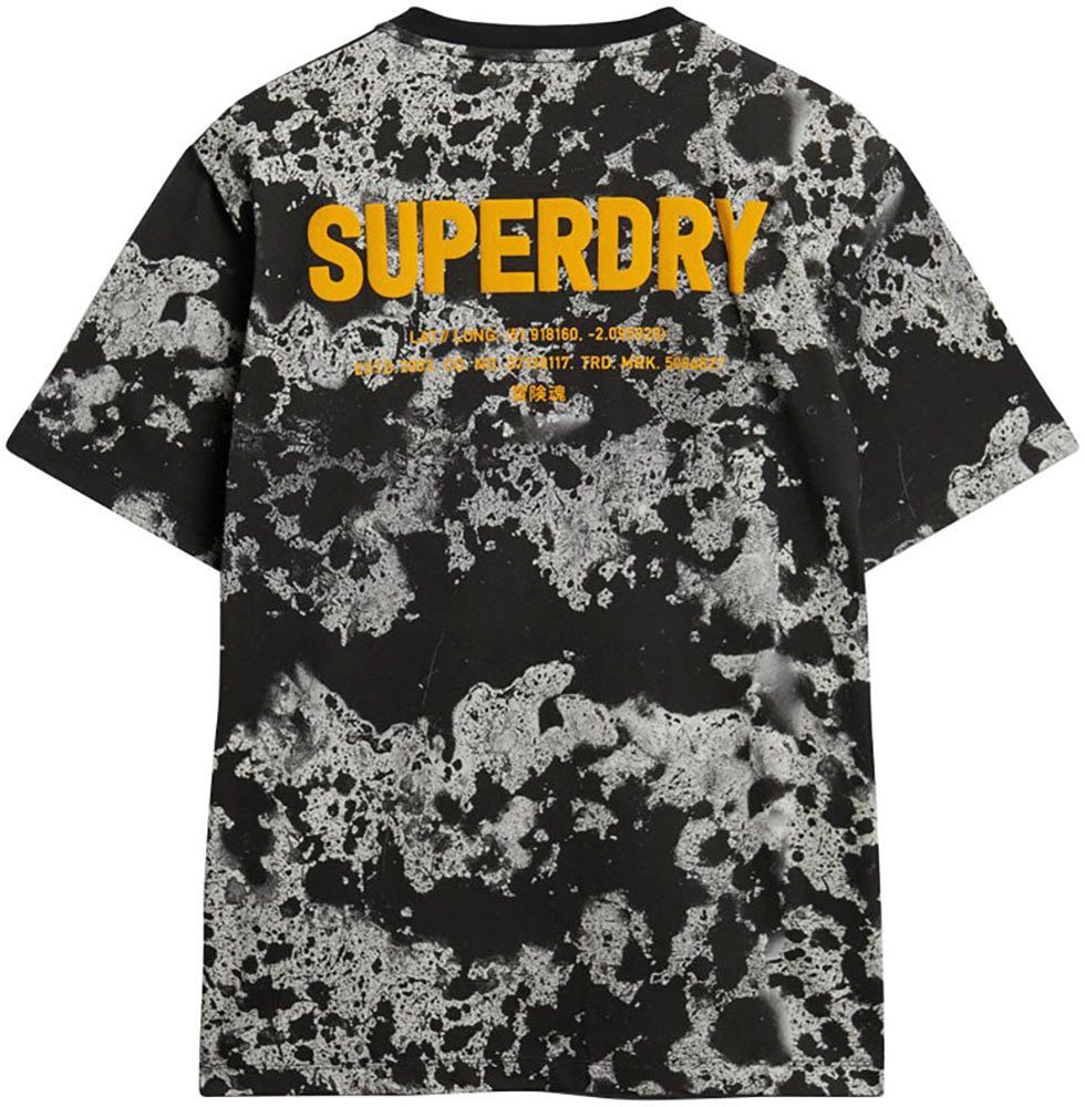 Superdry Shirt met ronde hals UTILITY CAMO GRAPHIC LOOSE TEE