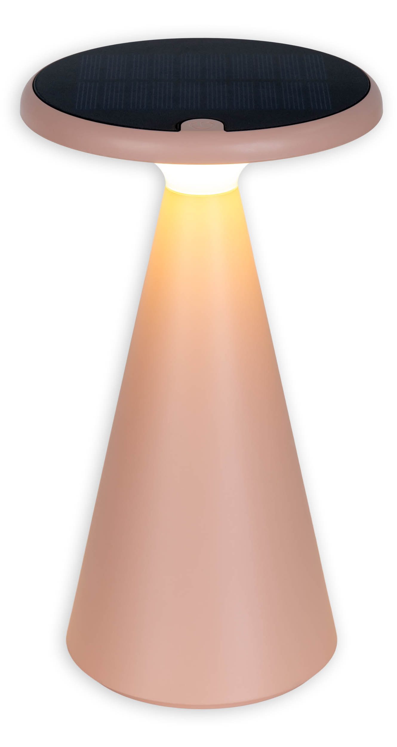 näve Led-tafellamp Palu Zonne-/accu-aangedreven, aanraking, dimbaar, geheugen, USB-C oplaadkabel, warmwit (1 stuk)