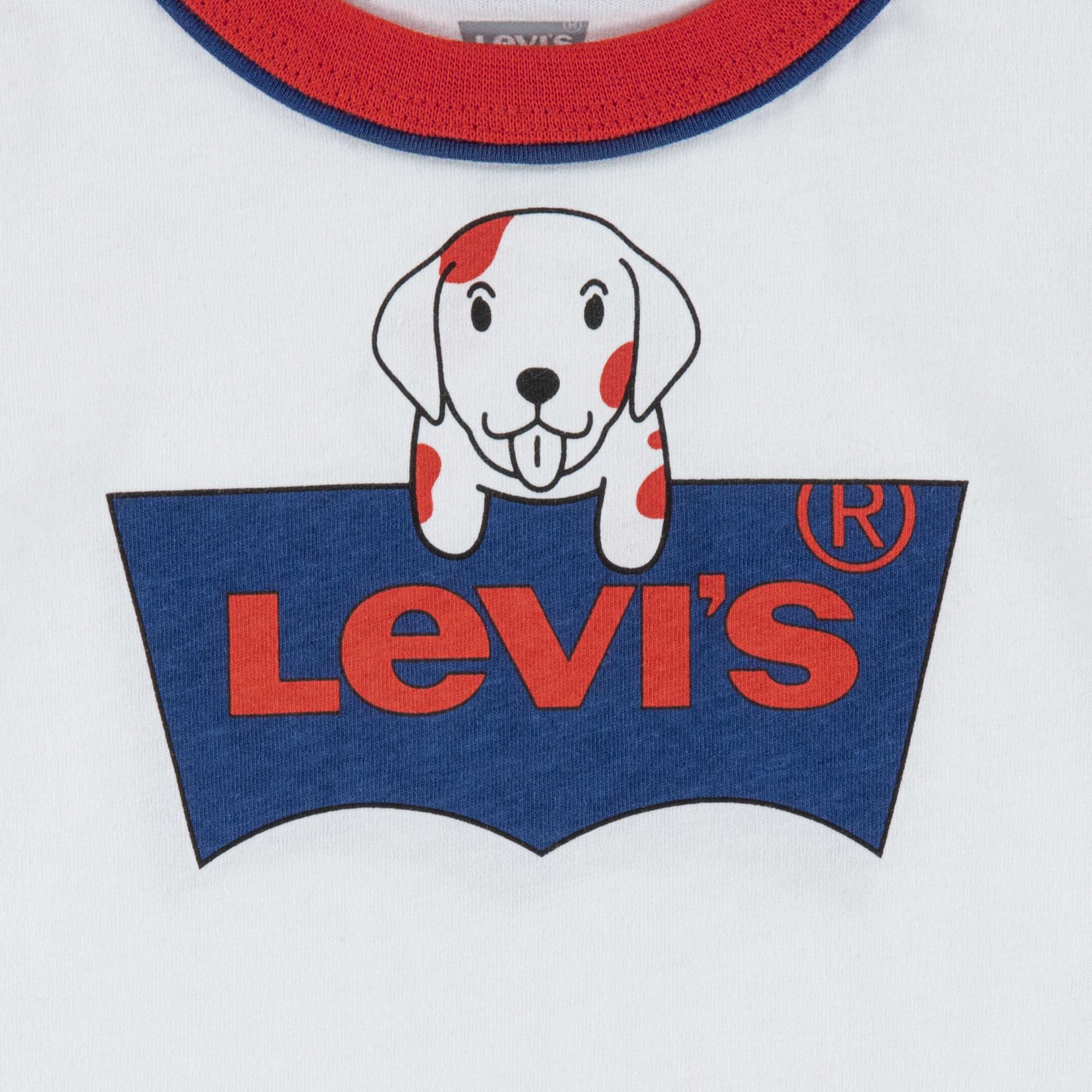 Levi's Kidswear Shirt met print en jeansshorts, voor jongens (set, 2-delig)